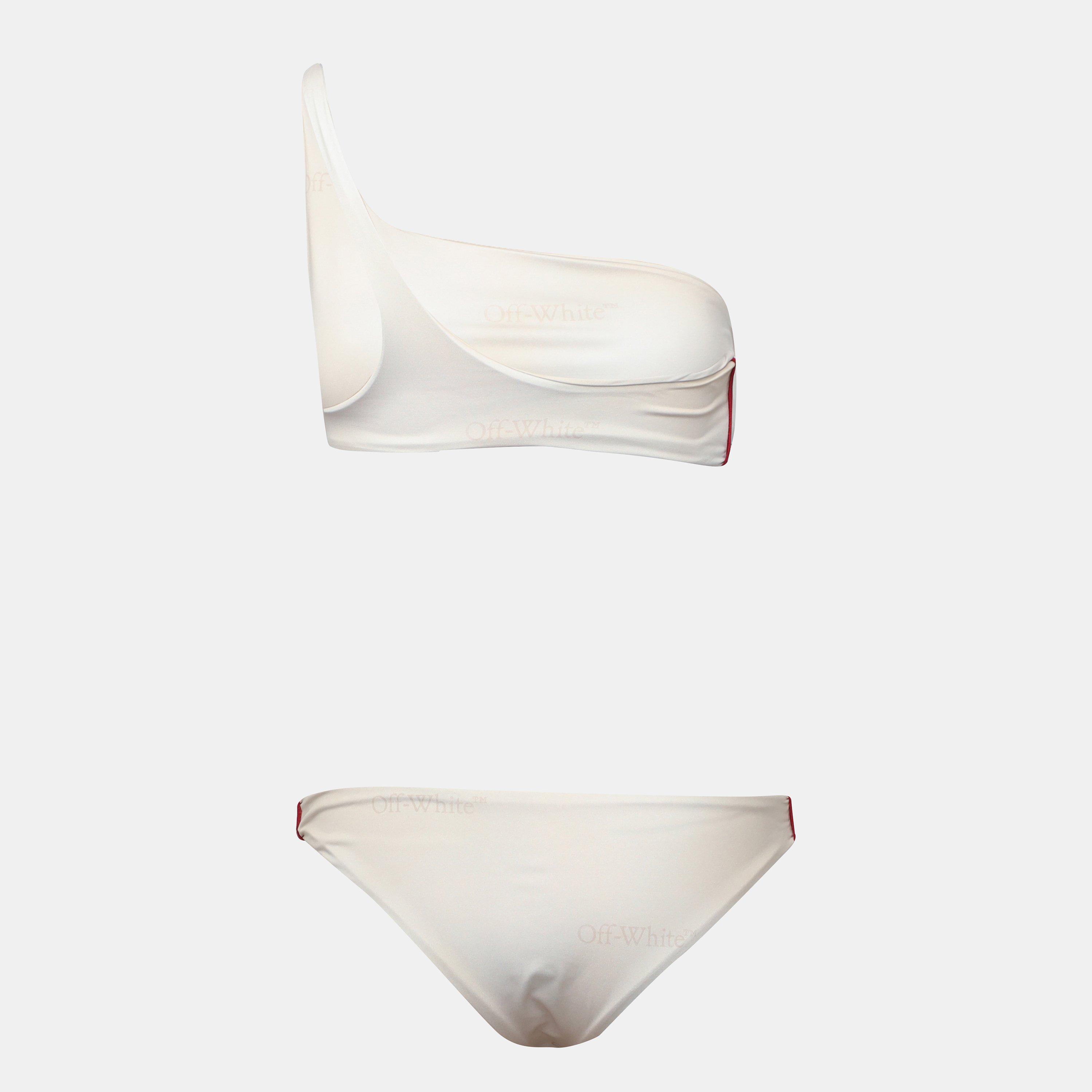 Beige - White - Off White - Off Off Swimsuit Ld99 - 2