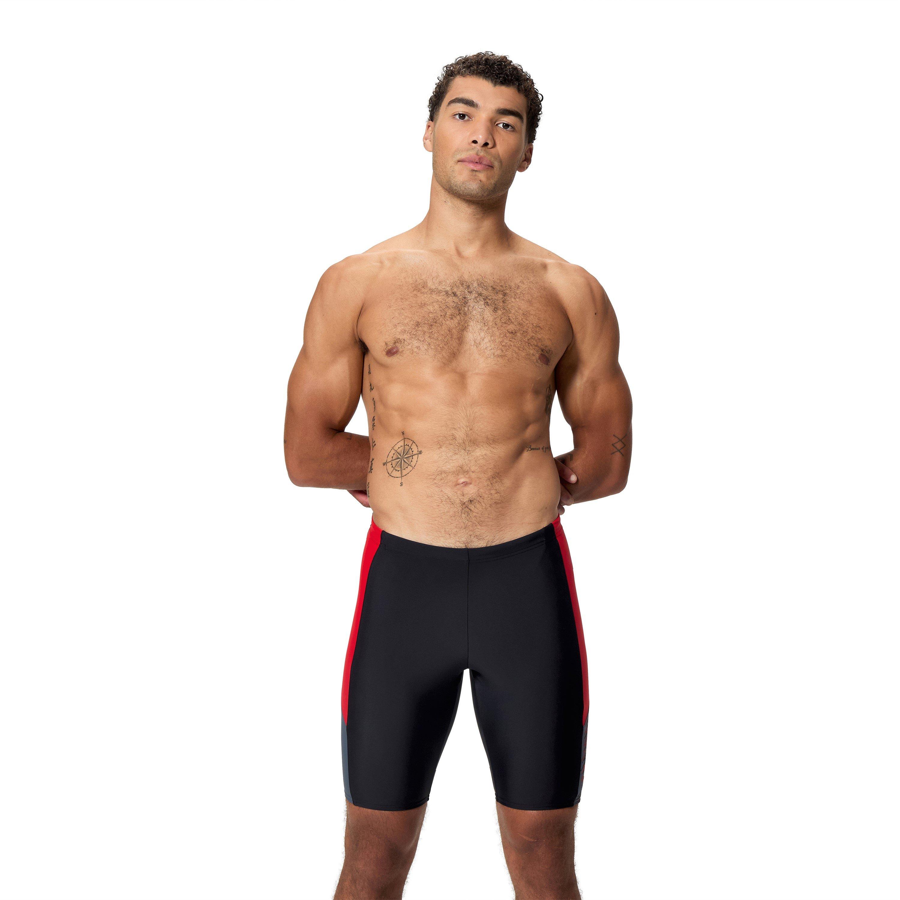 Speedo Men's Dive Jammers - Ant/Rish Red - Medium