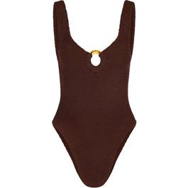 Hunza G Celine Plunge Neck Swimsuit