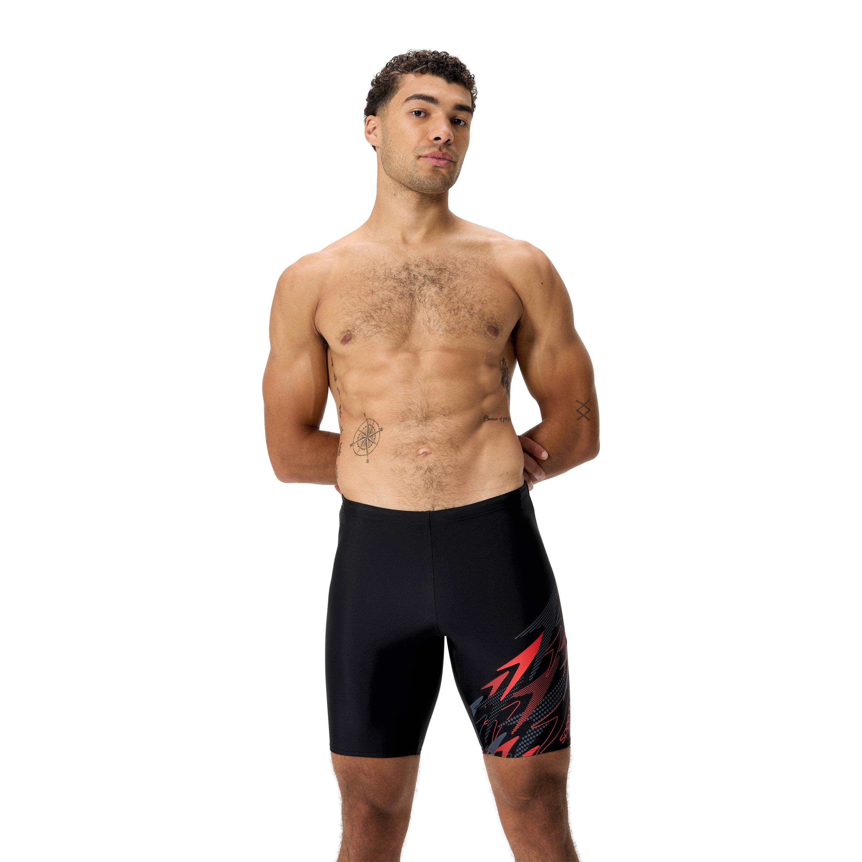 Ant/Rish Red - Speedo - Men's Medium Long Jam Jammers - 1