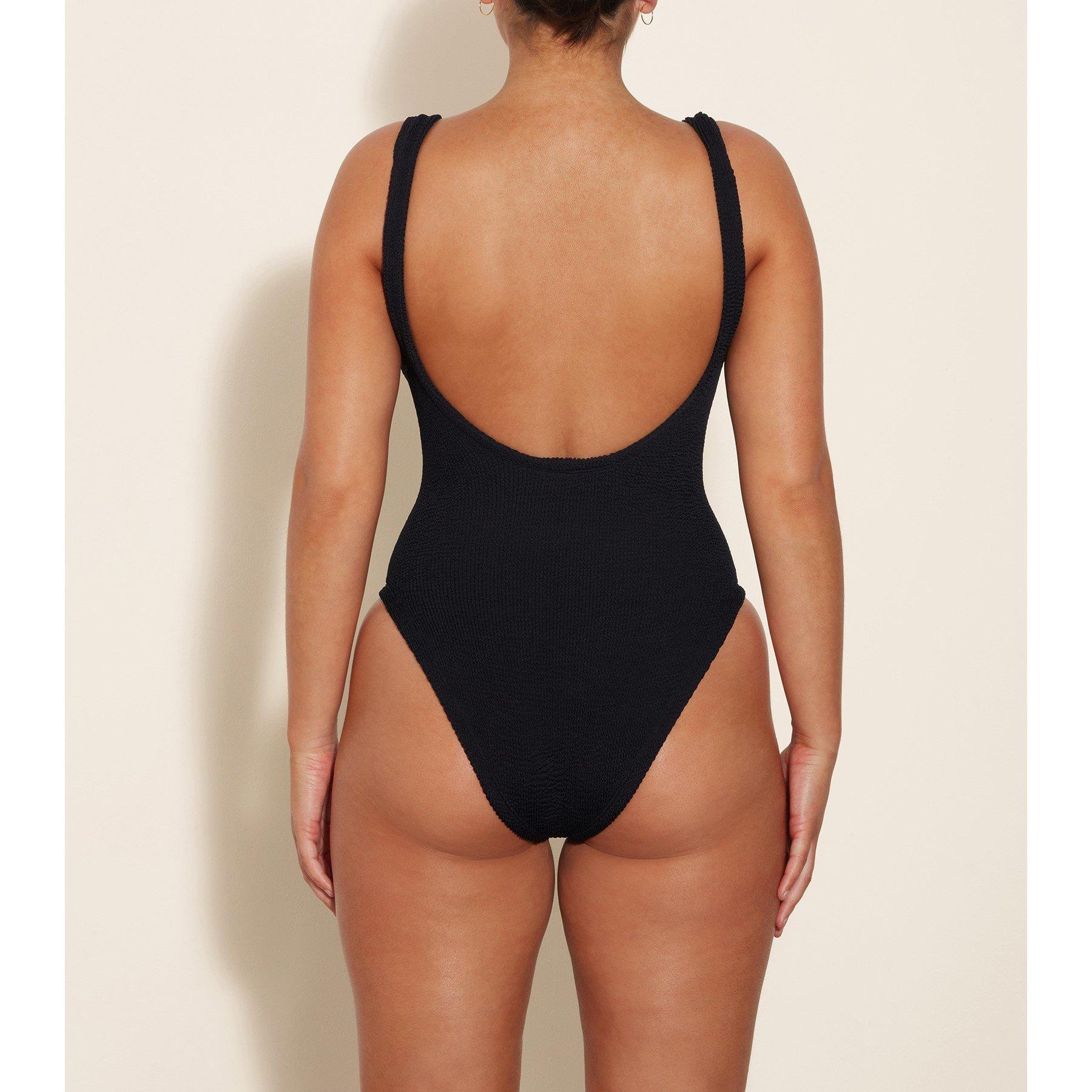 Black - Hunza G - Domino Swimsuit - 4
