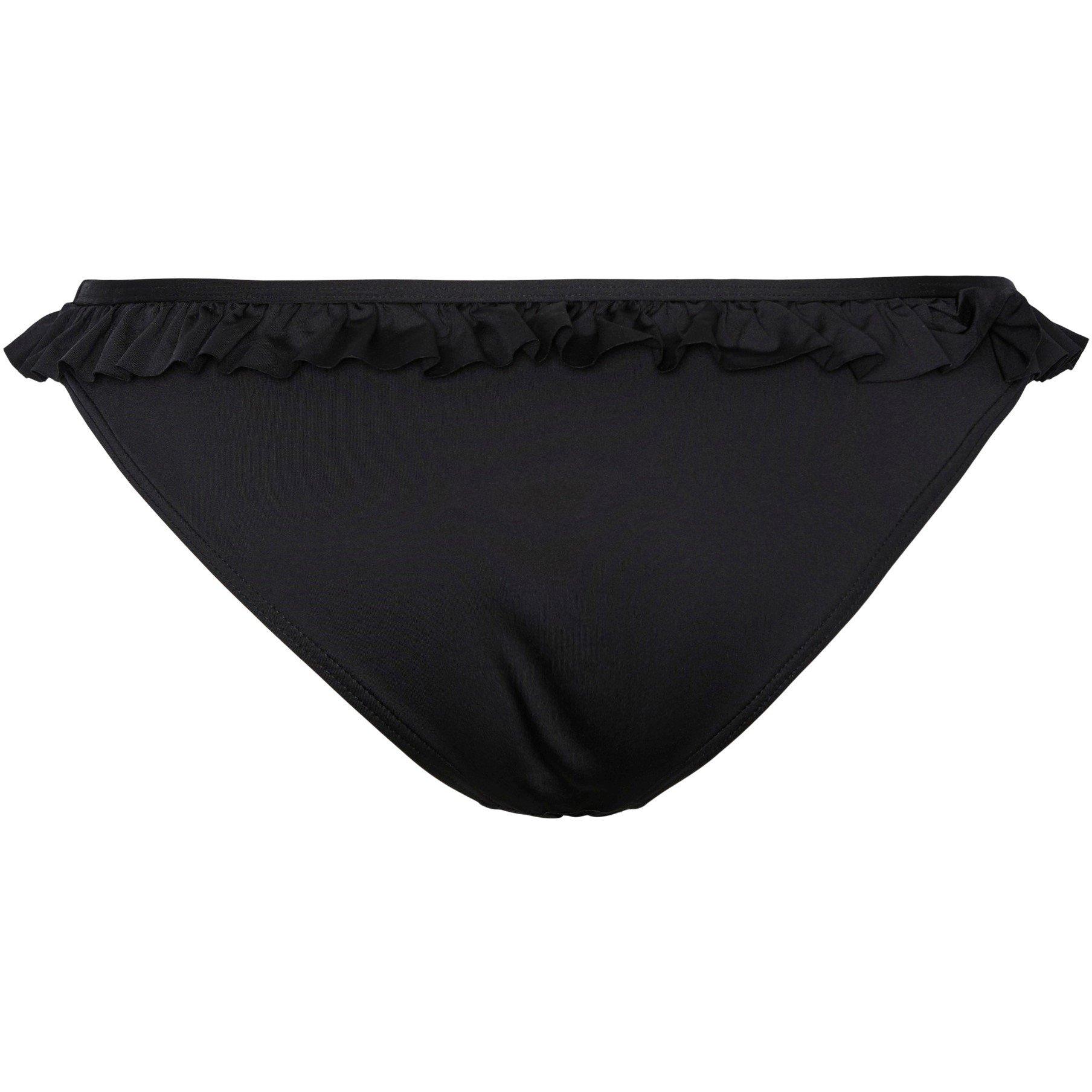 Black - Pieces - Women's Frill Plunge Bikinis - 2