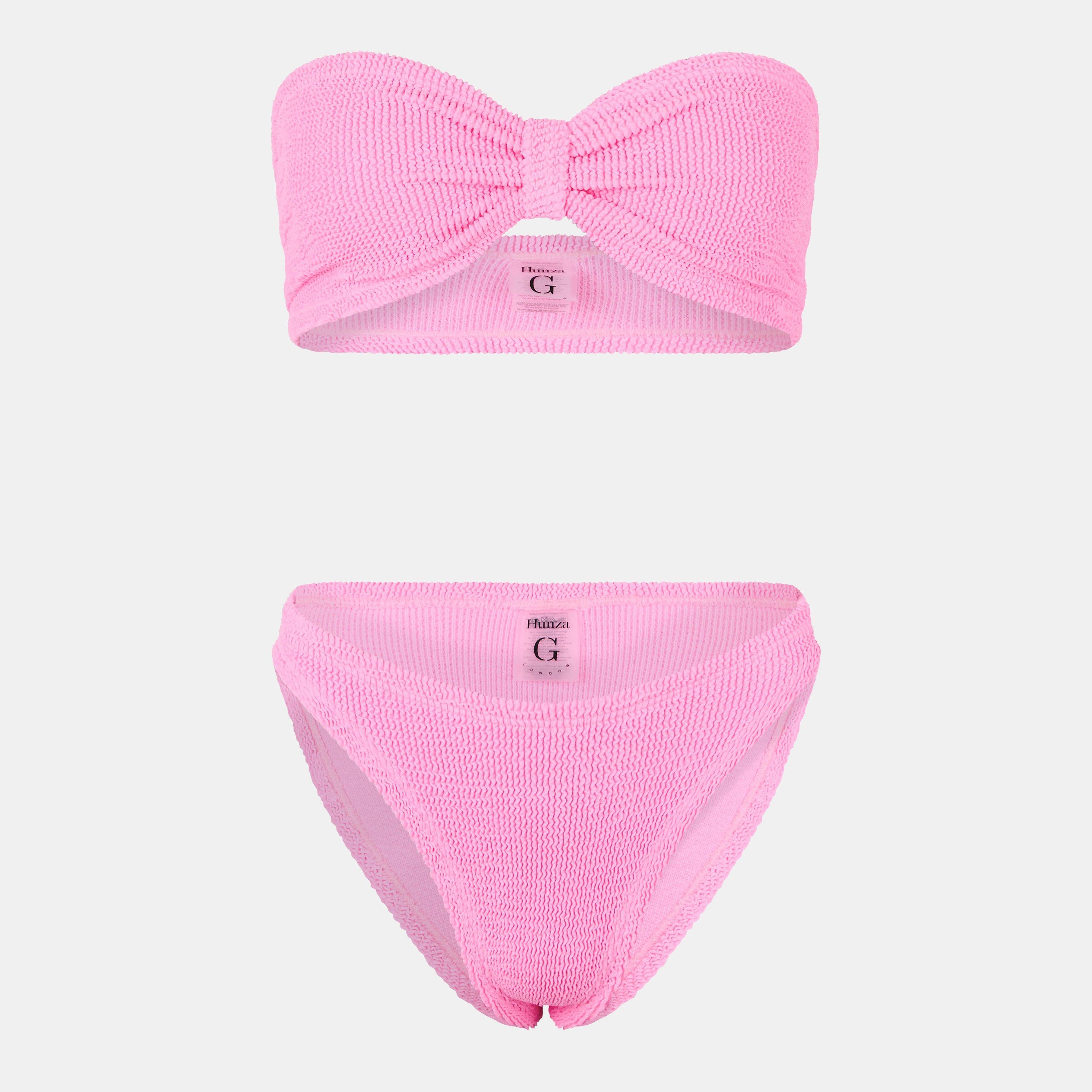 Hunza G Jean Bikini Set - Bubblegum