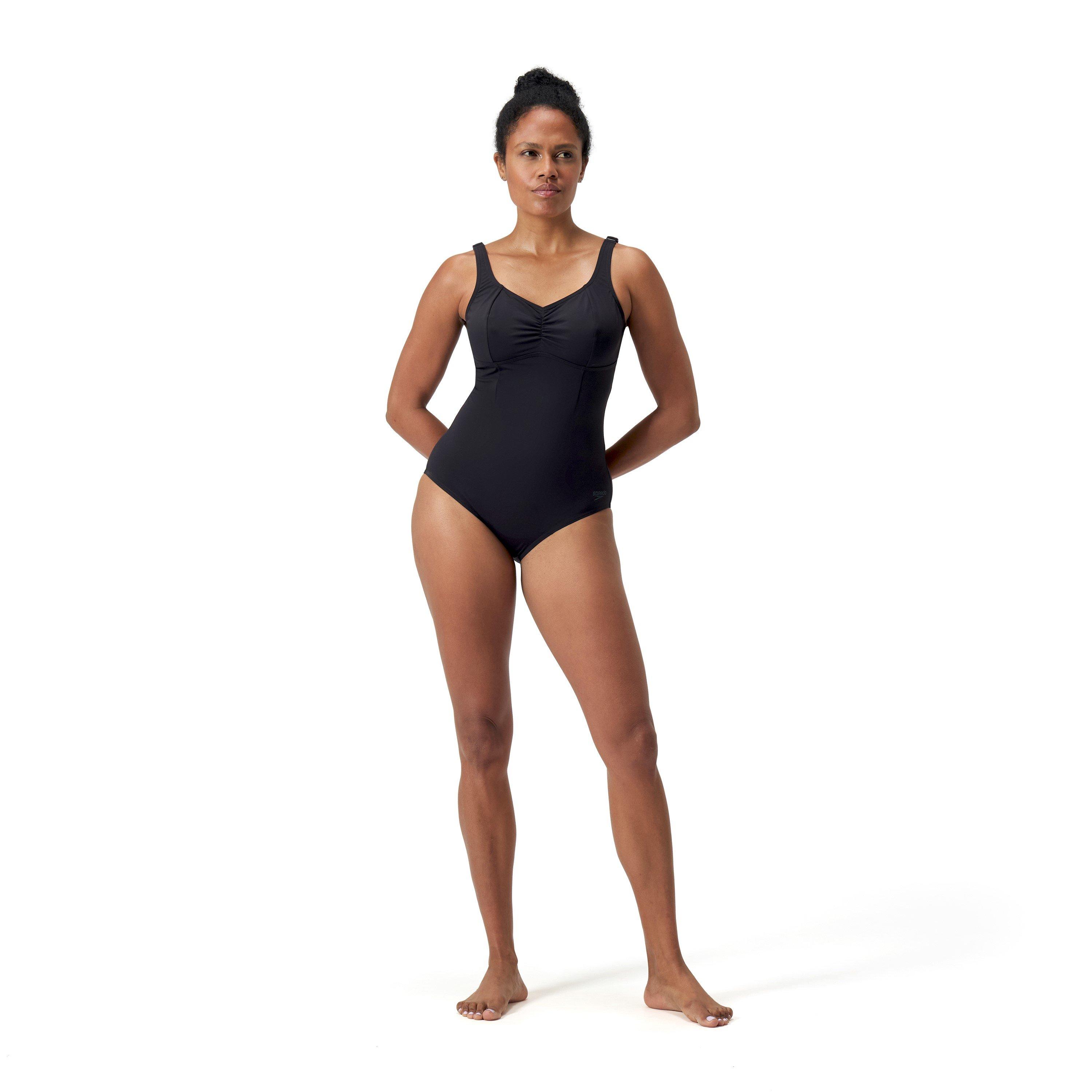 Speedo Women's One Piece Swimsuit - Antracite - 10 (S)