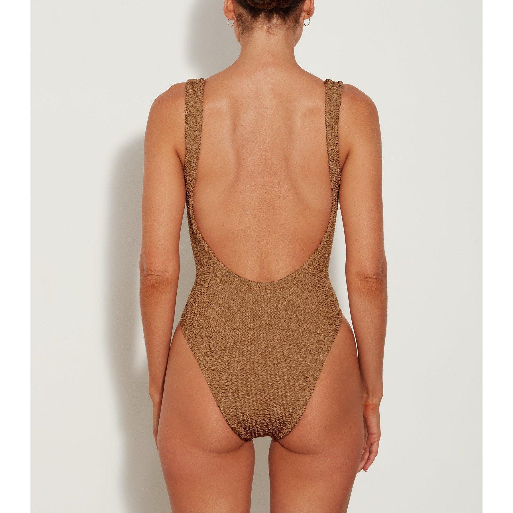 Metallic Coco - Hunza G - Square Neck Swimsuit - 4