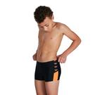 Schwarz/Adriatisch - Speedo - BM Logo Aqua Swim Shorts Junior Boys - 7