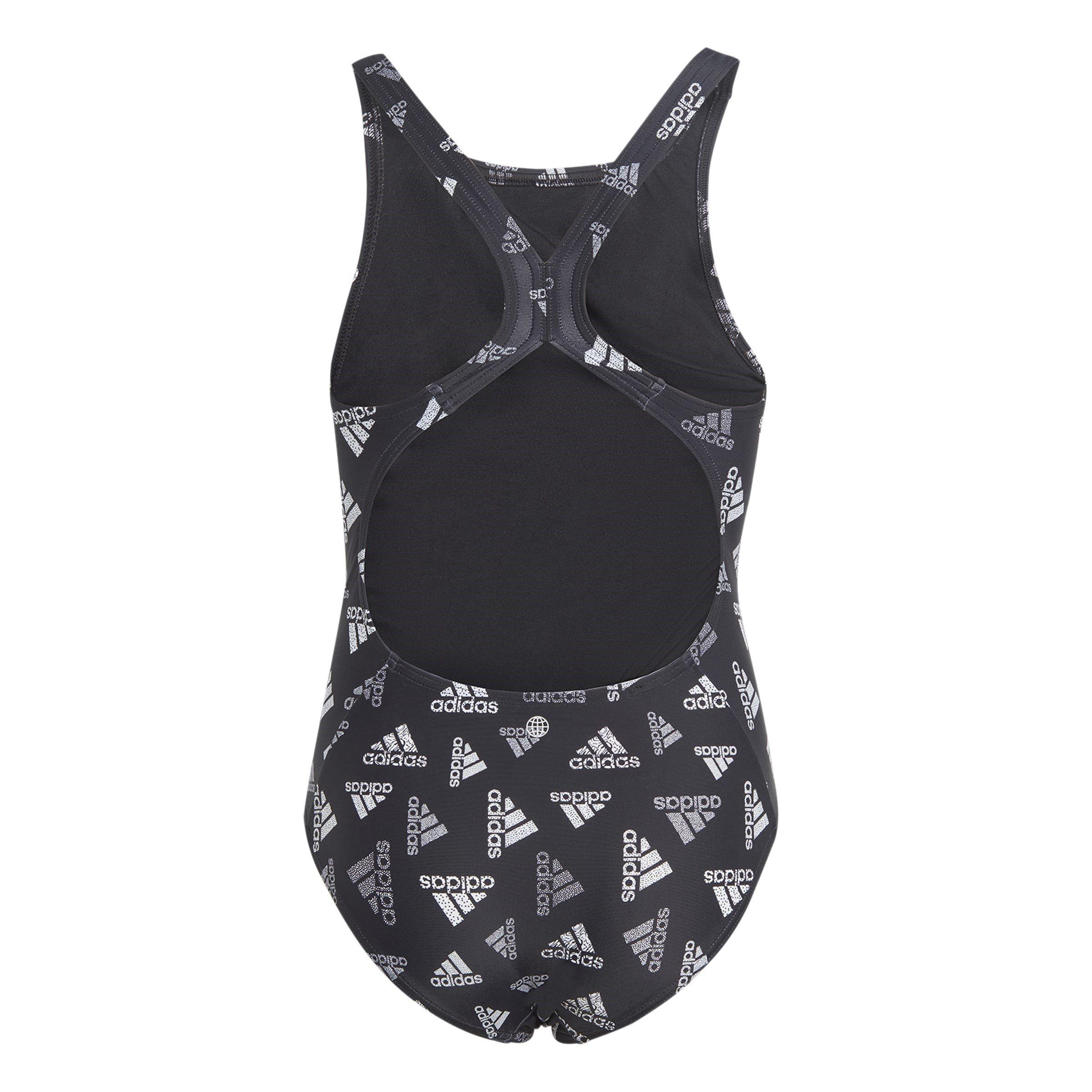 Zwart - adidas - Logo One Piece Swimsuit - 2