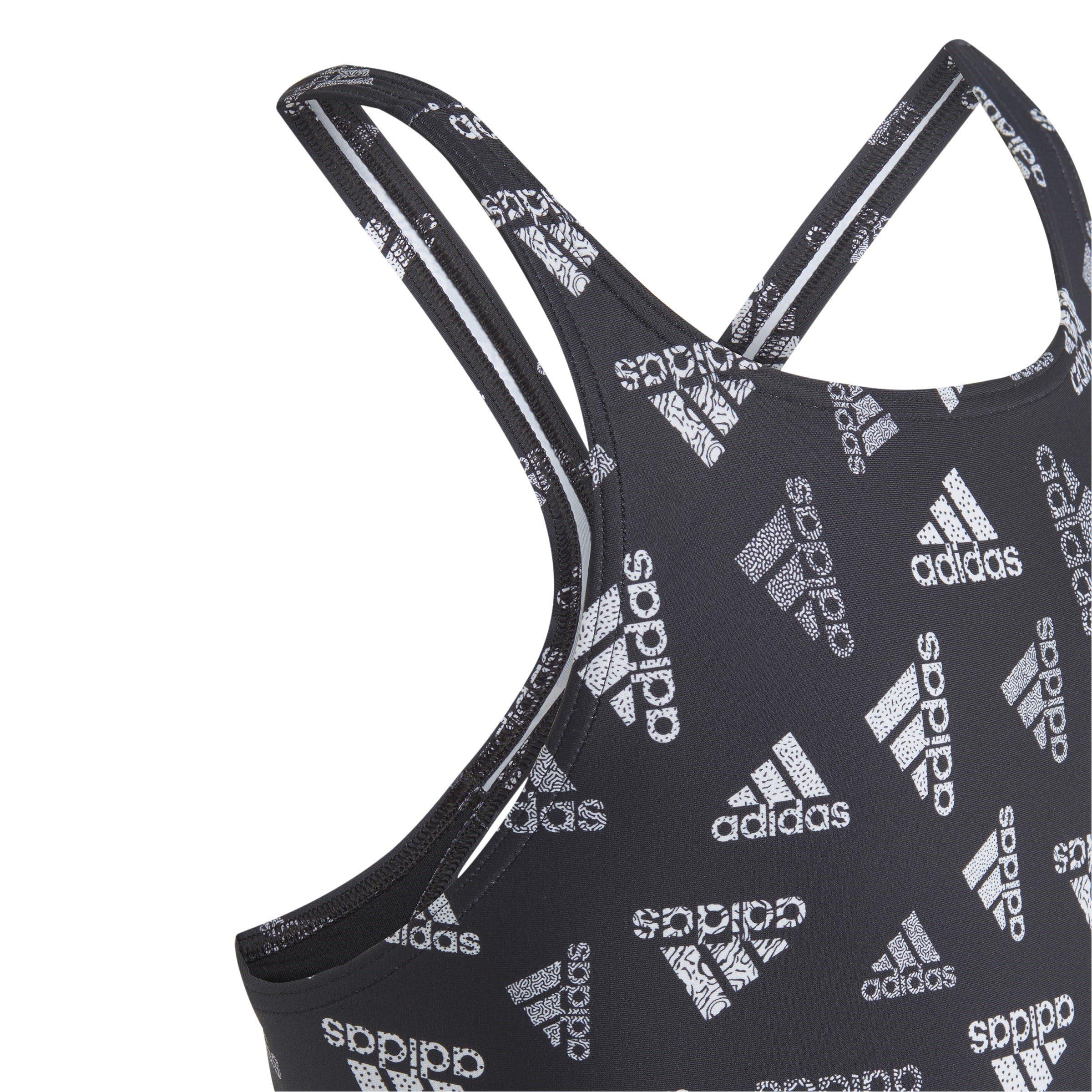 Zwart - adidas - Logo One Piece Swimsuit - 3