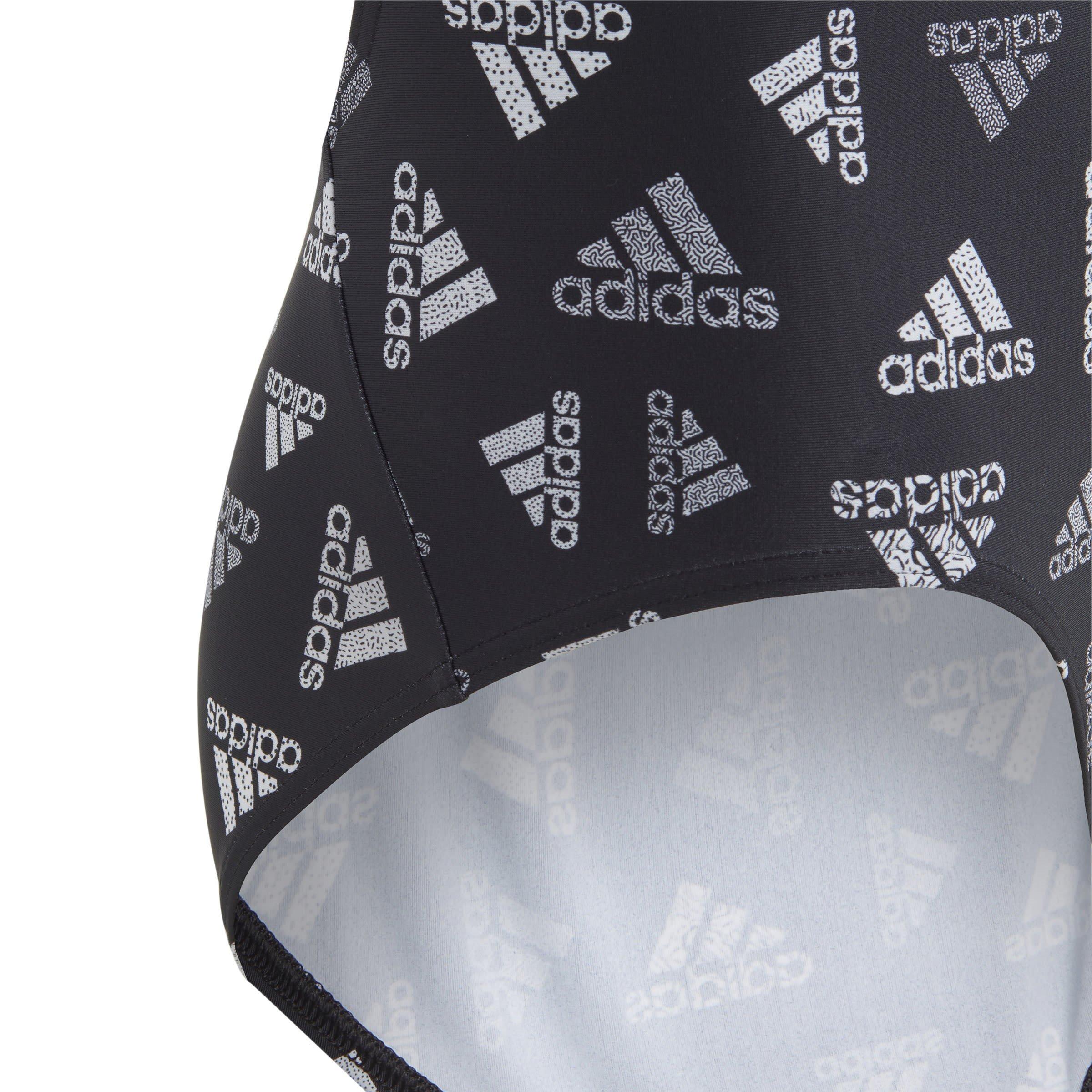 Zwart - adidas - Logo One Piece Swimsuit - 4