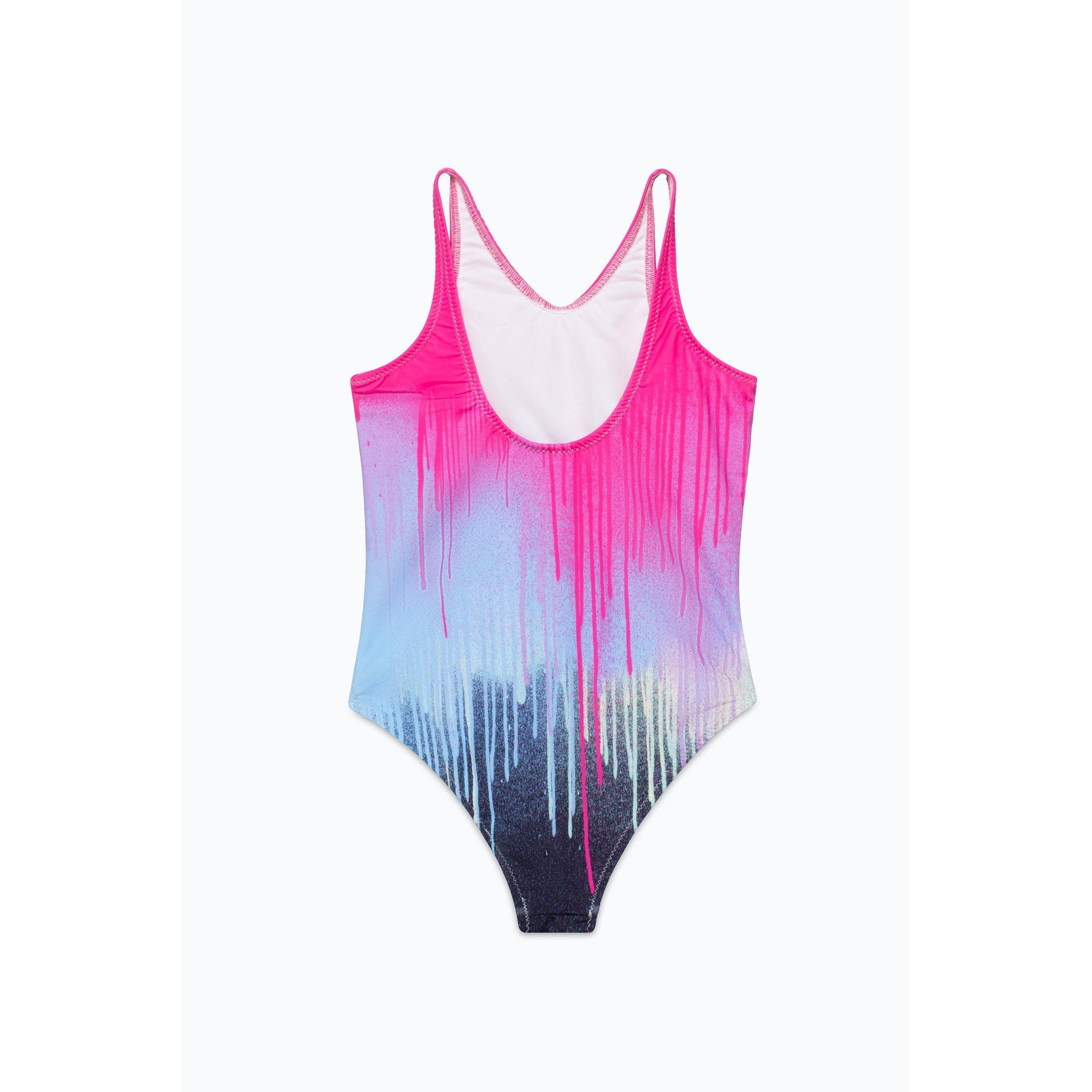 Pink Drip - Hype - Script One Piece Swimsuit - 2