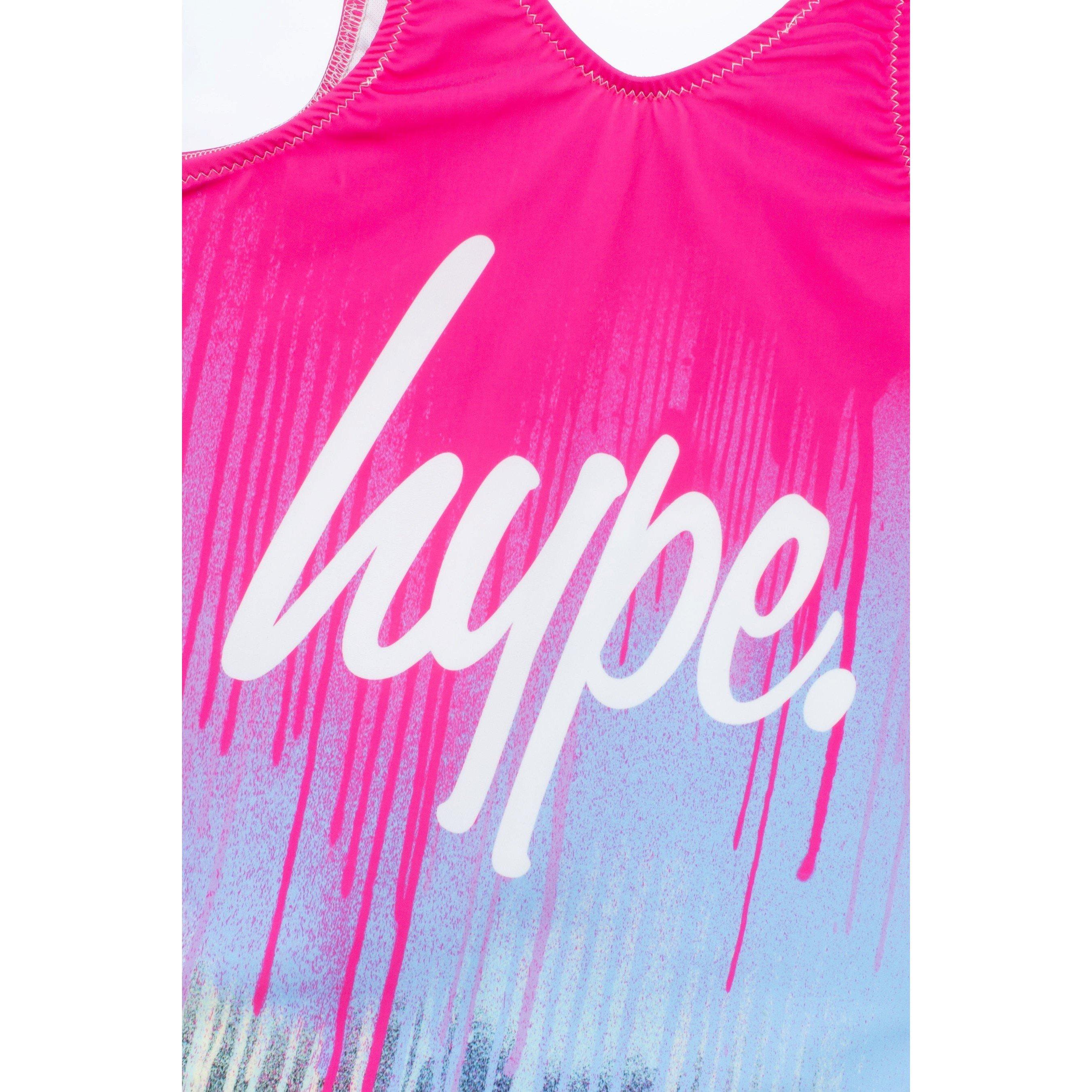 Pink Drip - Hype - Script One Piece Swimsuit - 3