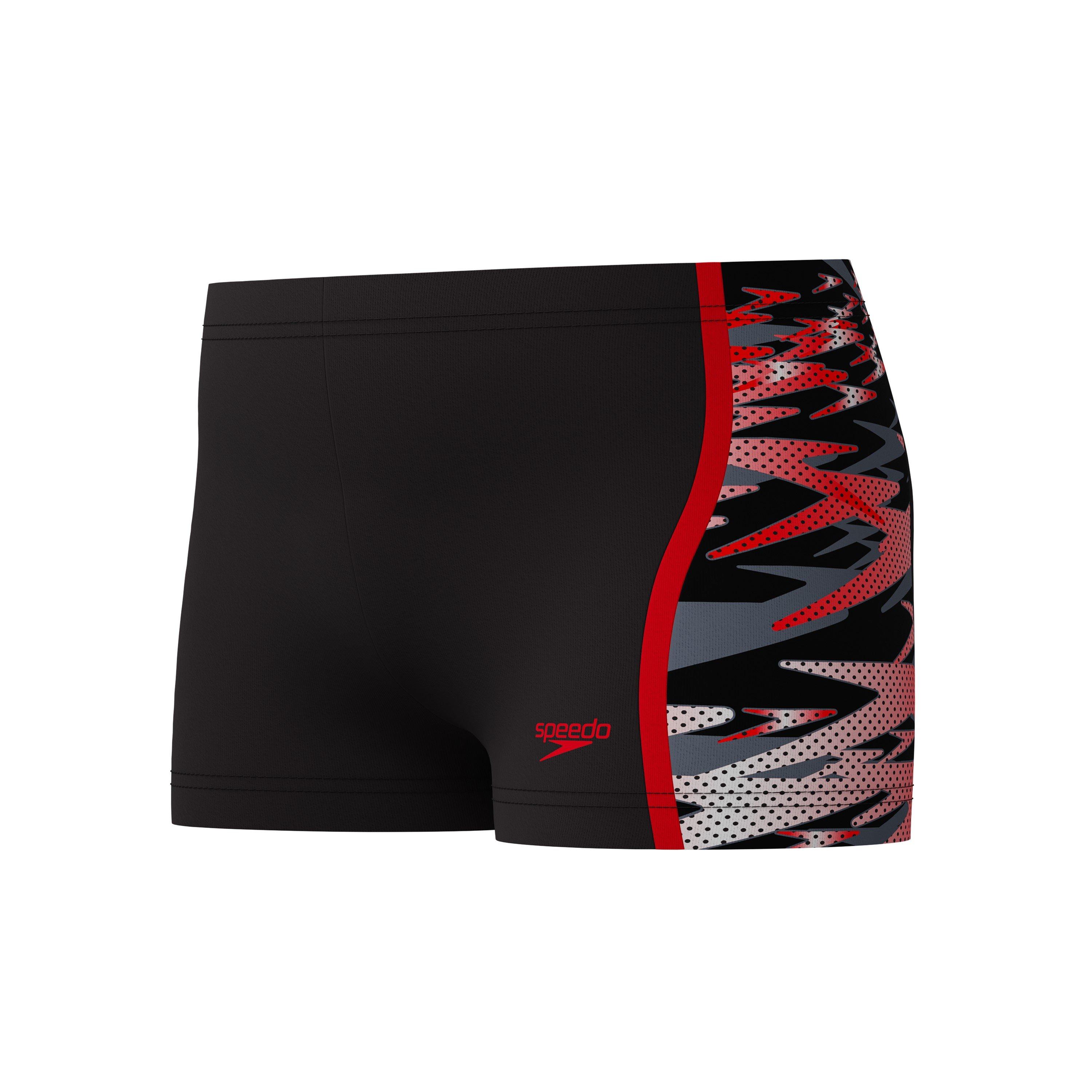 Anth/Red - Speedo - Kids' HB Side Plate Aqsh Swimming Trunks - 1