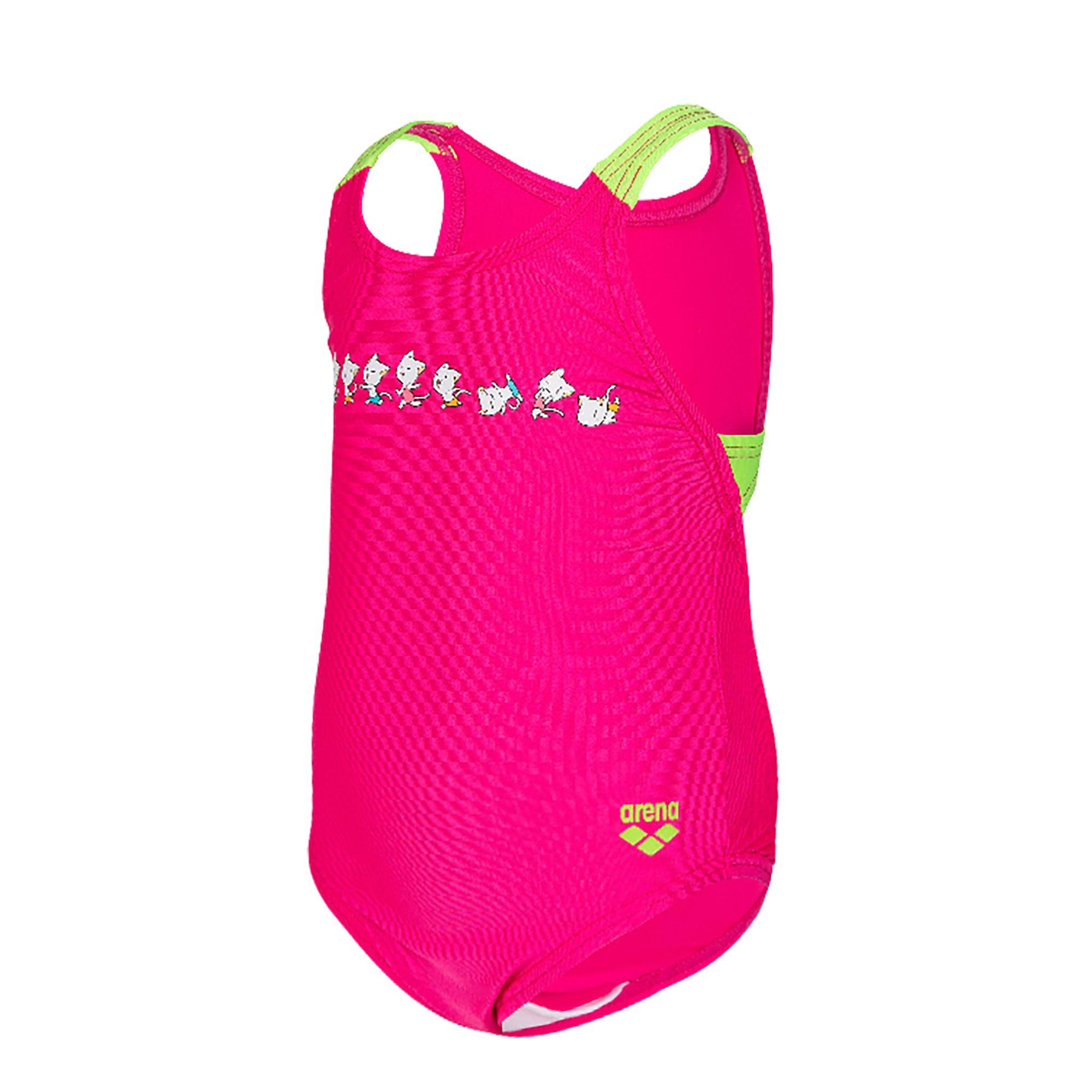 Arena  Friends Girls Swim Pro Back Swimsuit - Freak Rose - 6-7 Yrs