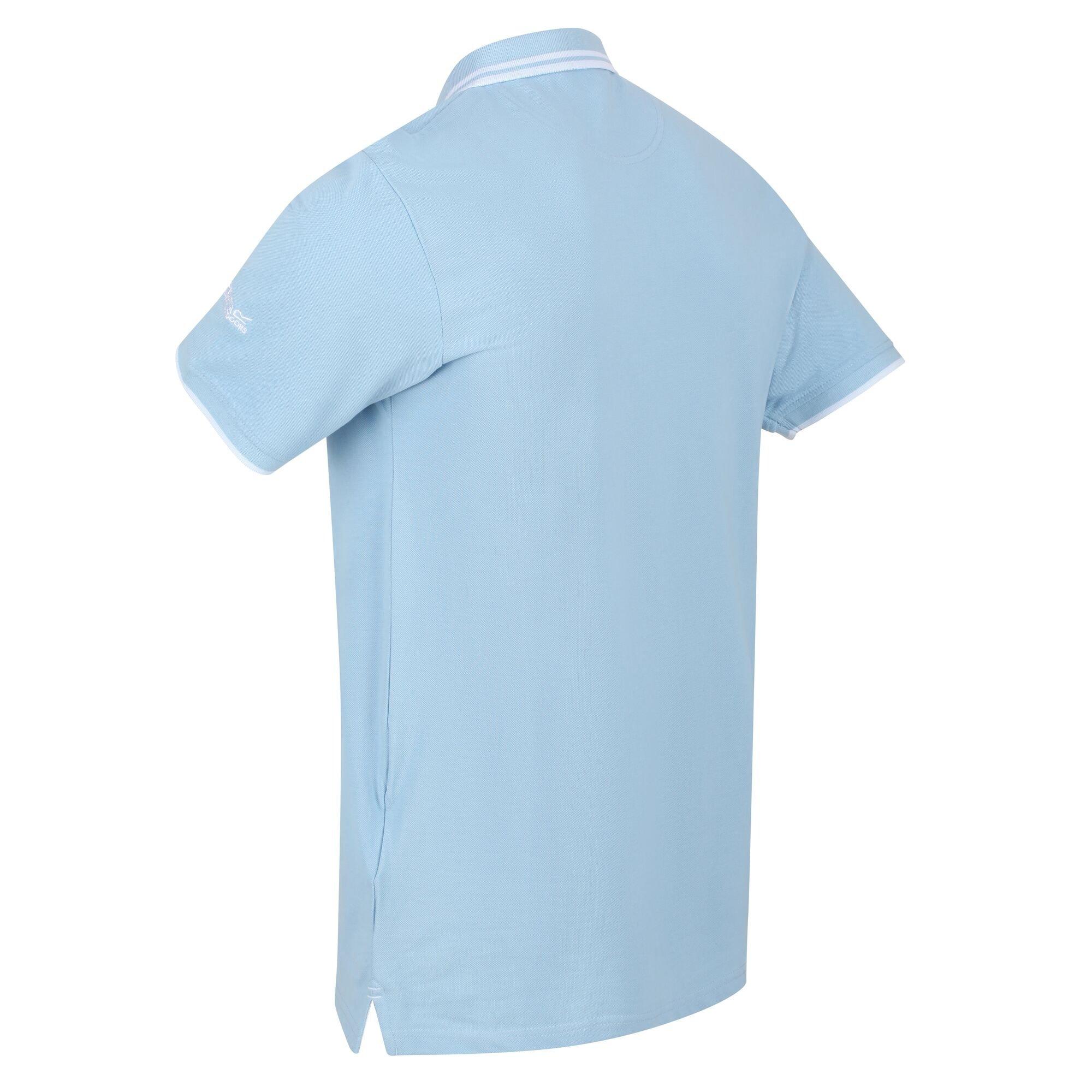 Powdbl/White - Regatta - Talcott polo shirt - 4