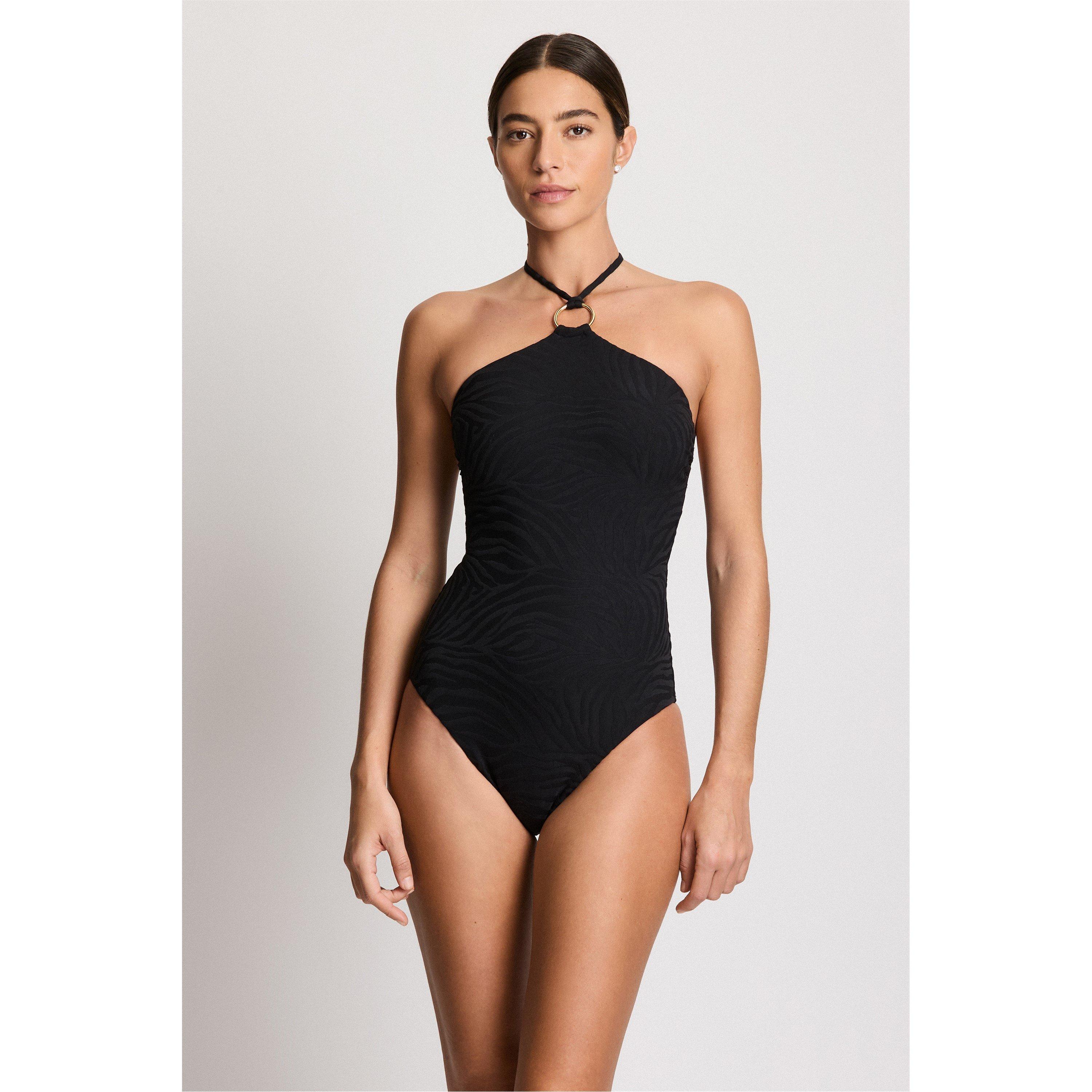 Black - Lauren by Ralph Lauren - Women's Bandeau Swimsuit - 4