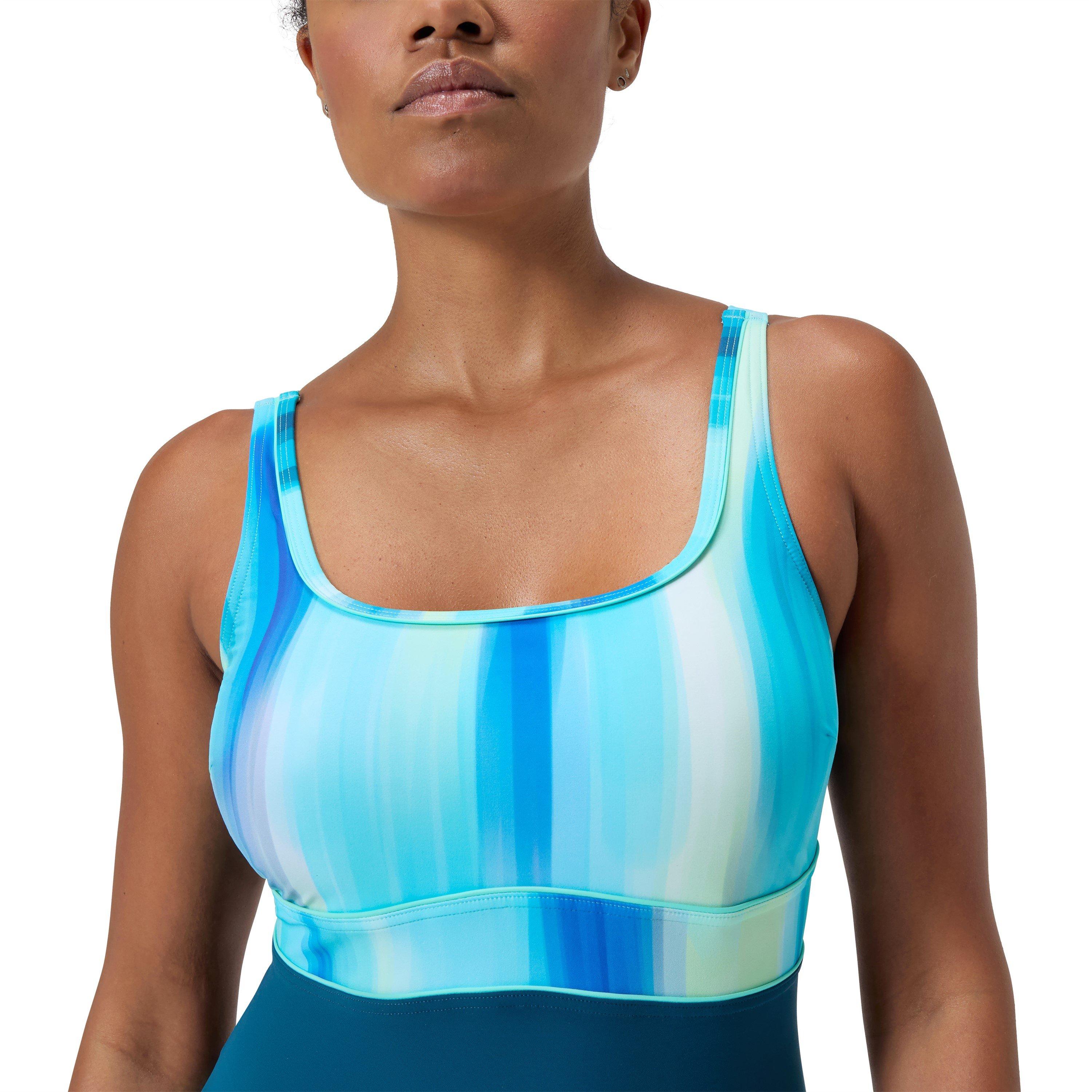 Verde petrolio scuro - Speedo - Womens Shaping ContourEclipse Printed 1 Pc - 10