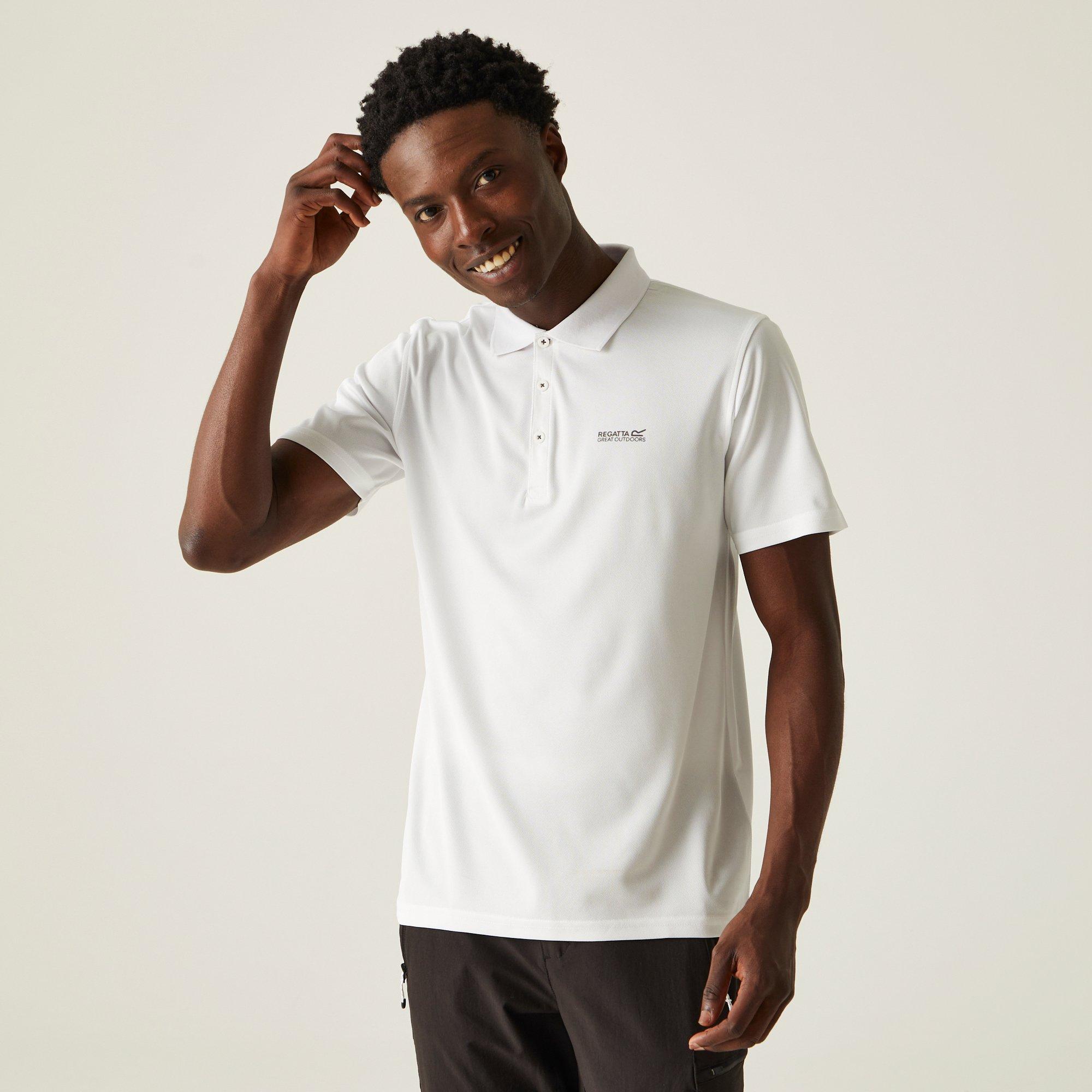 Regatta Men's Maverick V Active Polo Shirt - White - M