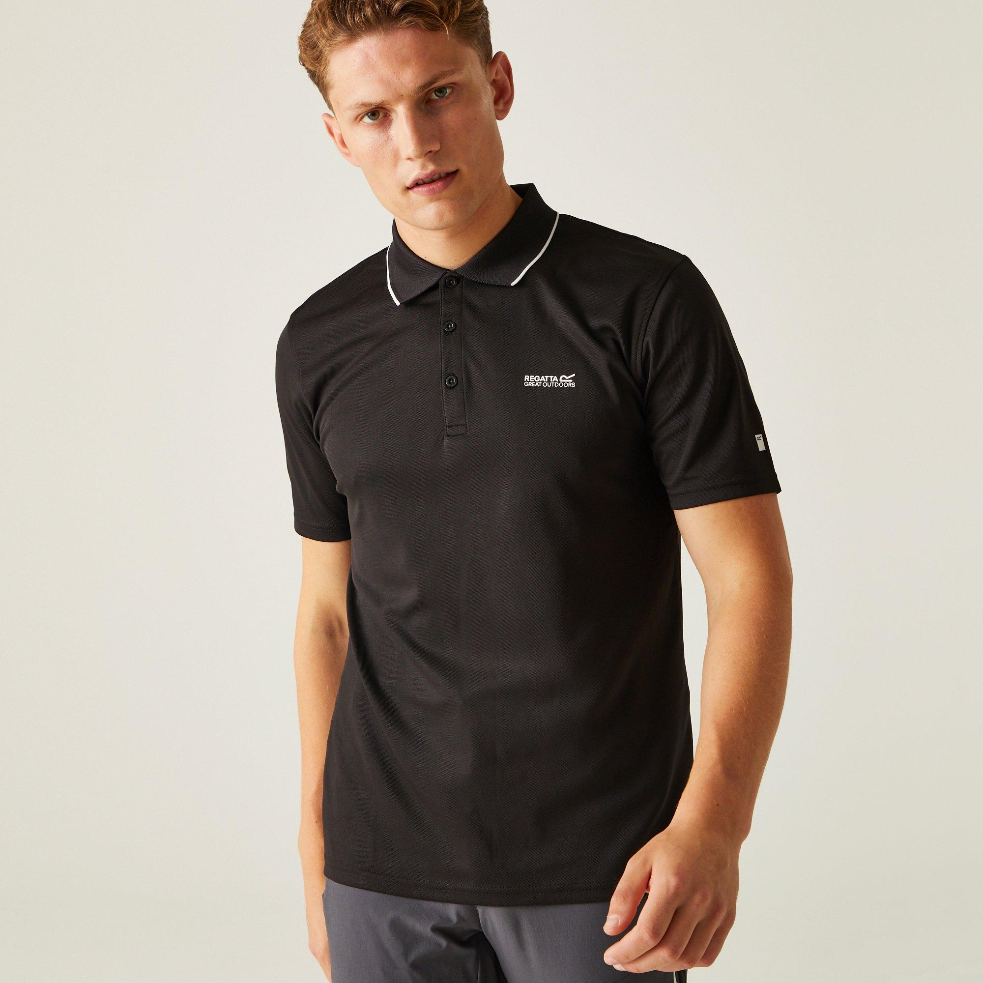 Regatta Men's Maverick V Active Polo Shirt - Black - M