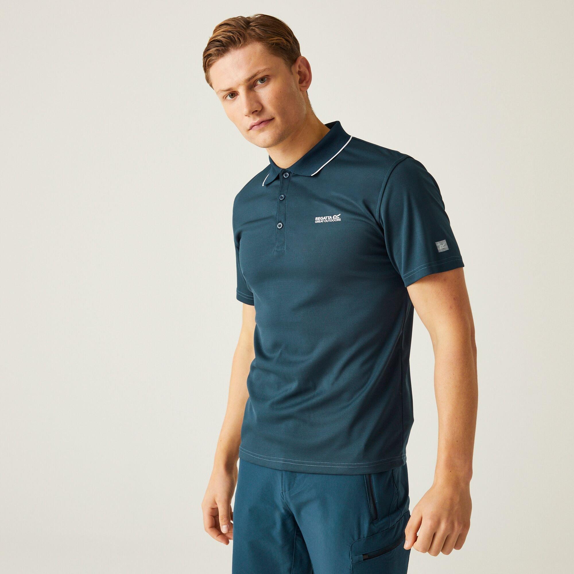 Regatta Men's Maverick V Active Polo Shirt - Moonlt Denim - M