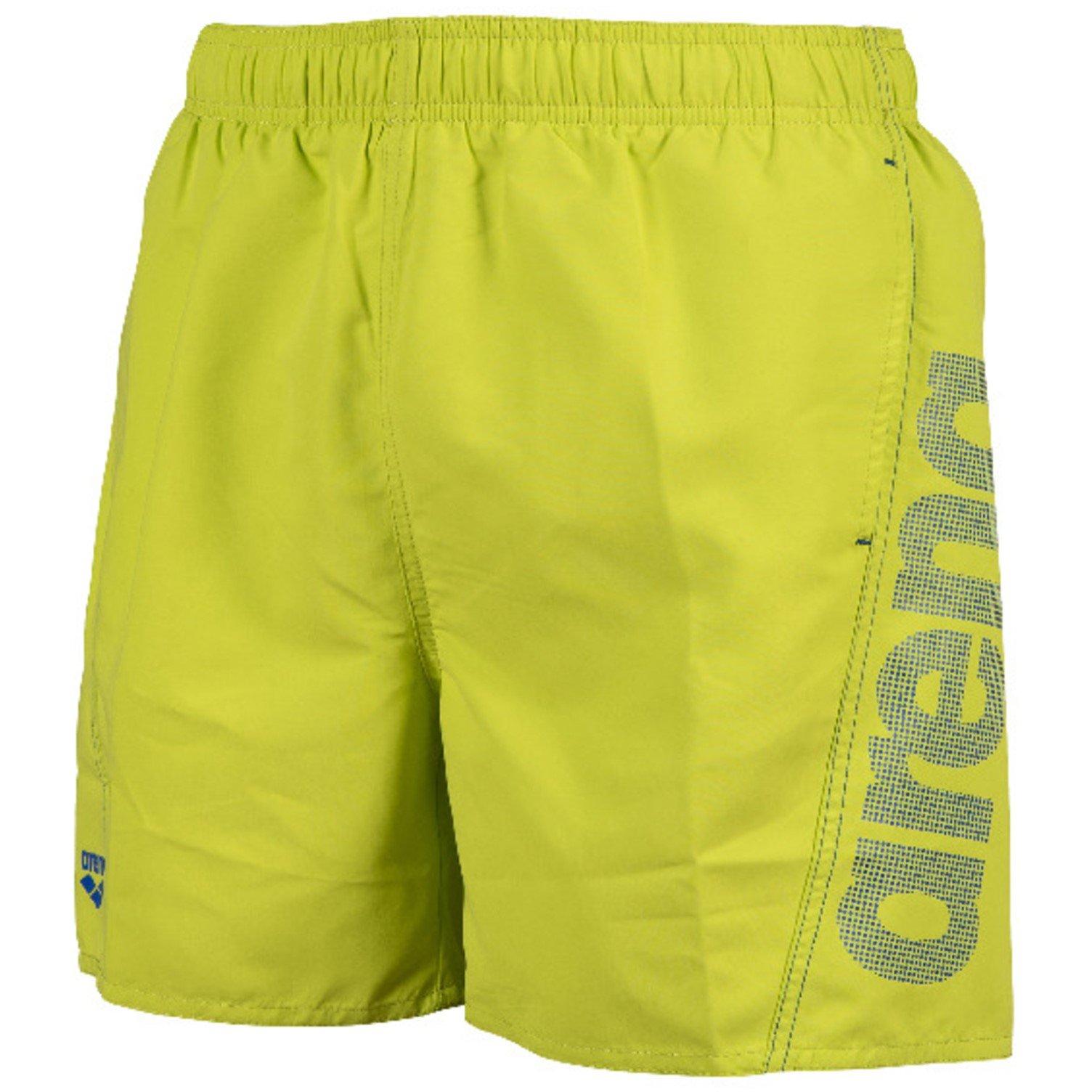 Arena Men's Fundatals Logo R Beach Boxer - Soft Green - Small
