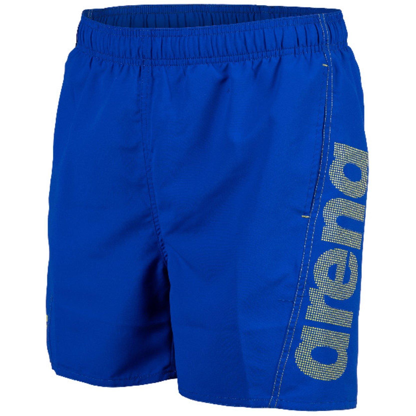 Arena Men's Fundatals Logo R Beach Boxer - Neon Blue - Small