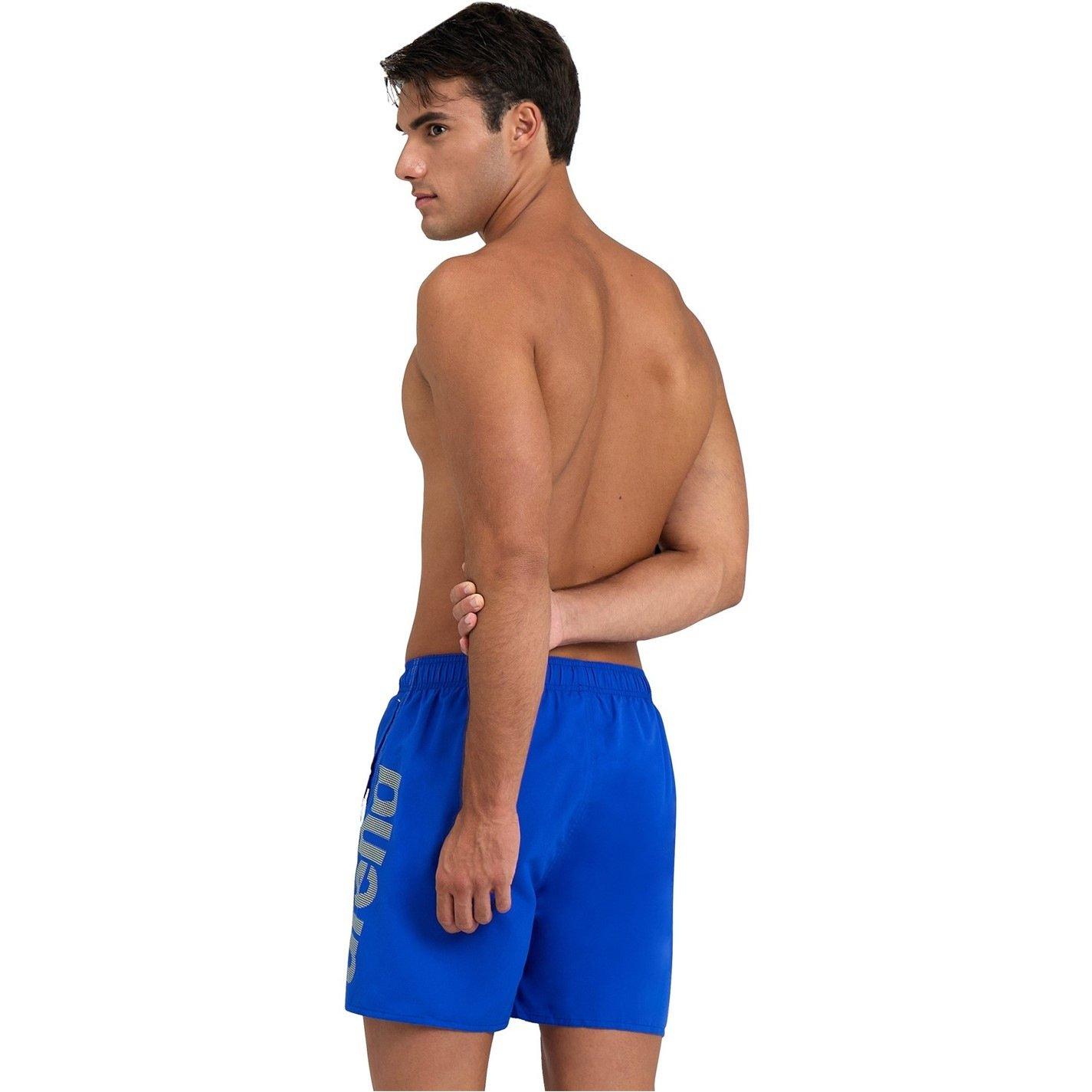 Neon Blue - Arena - Mens Fundamentals Logo R Beach Boxer - 5
