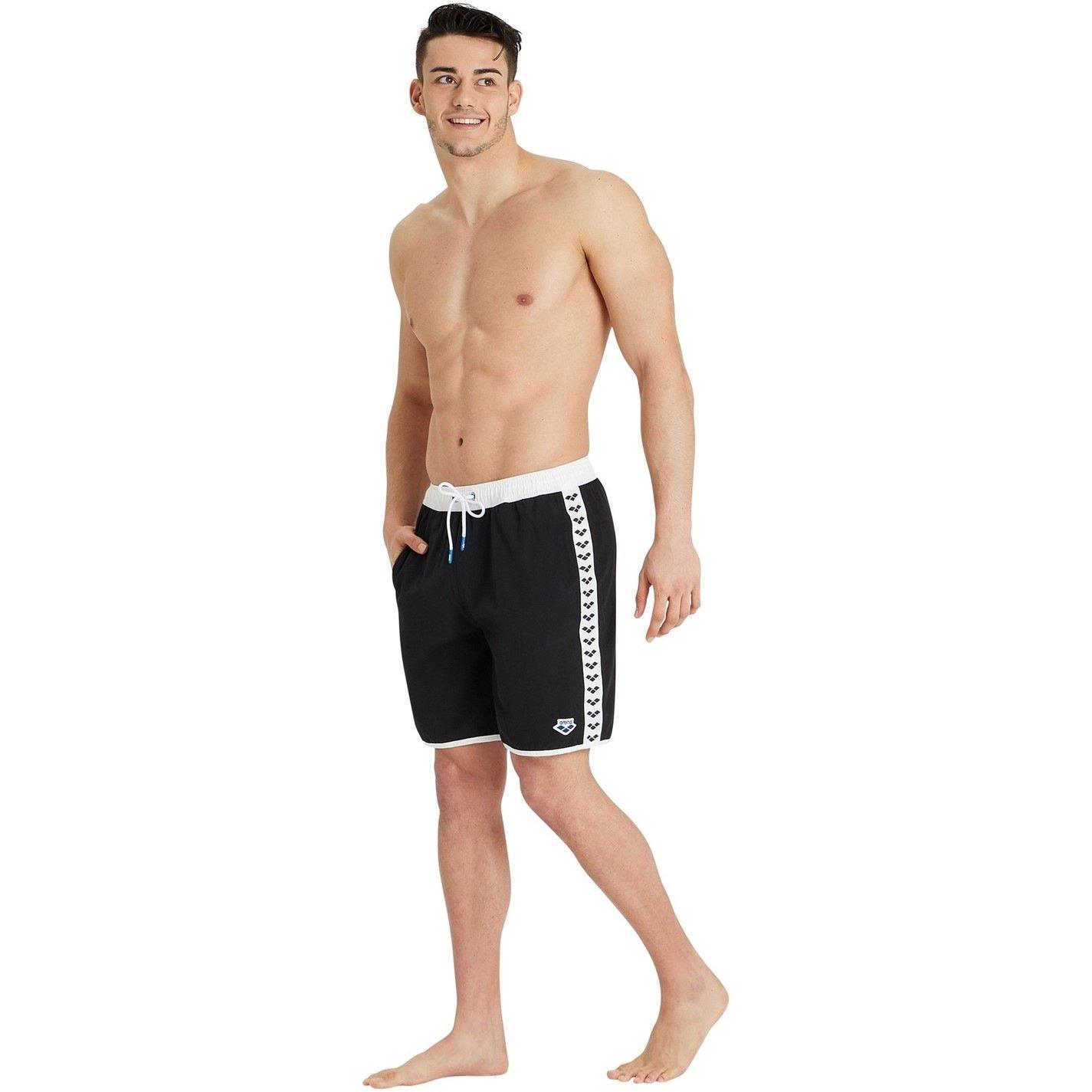Black White - Arena - Unisex Bermuda Team Stripe - 8