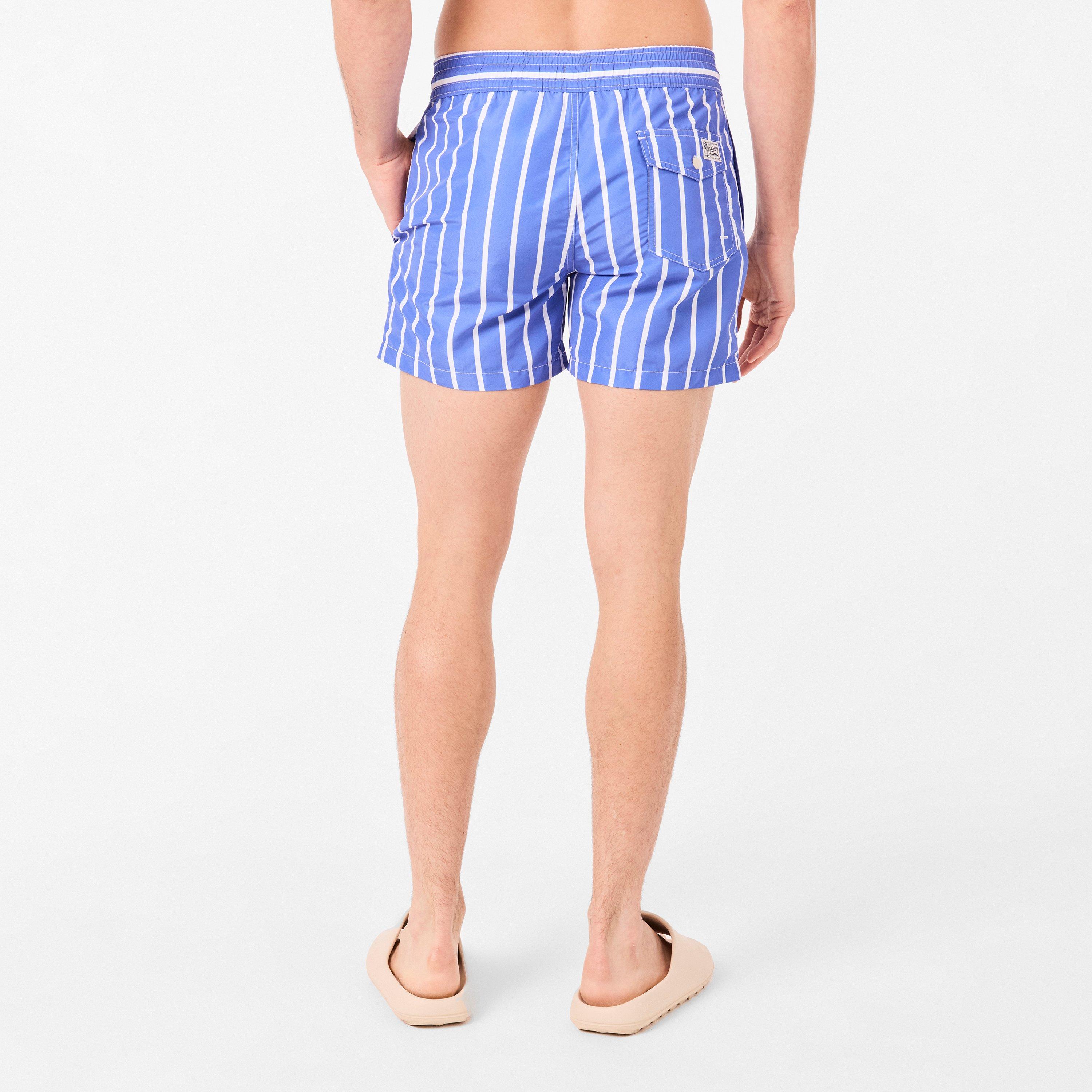 Blue Stripe - Polo Ralph Lauren - Men's Traveler Stripe Swim Shorts - 4