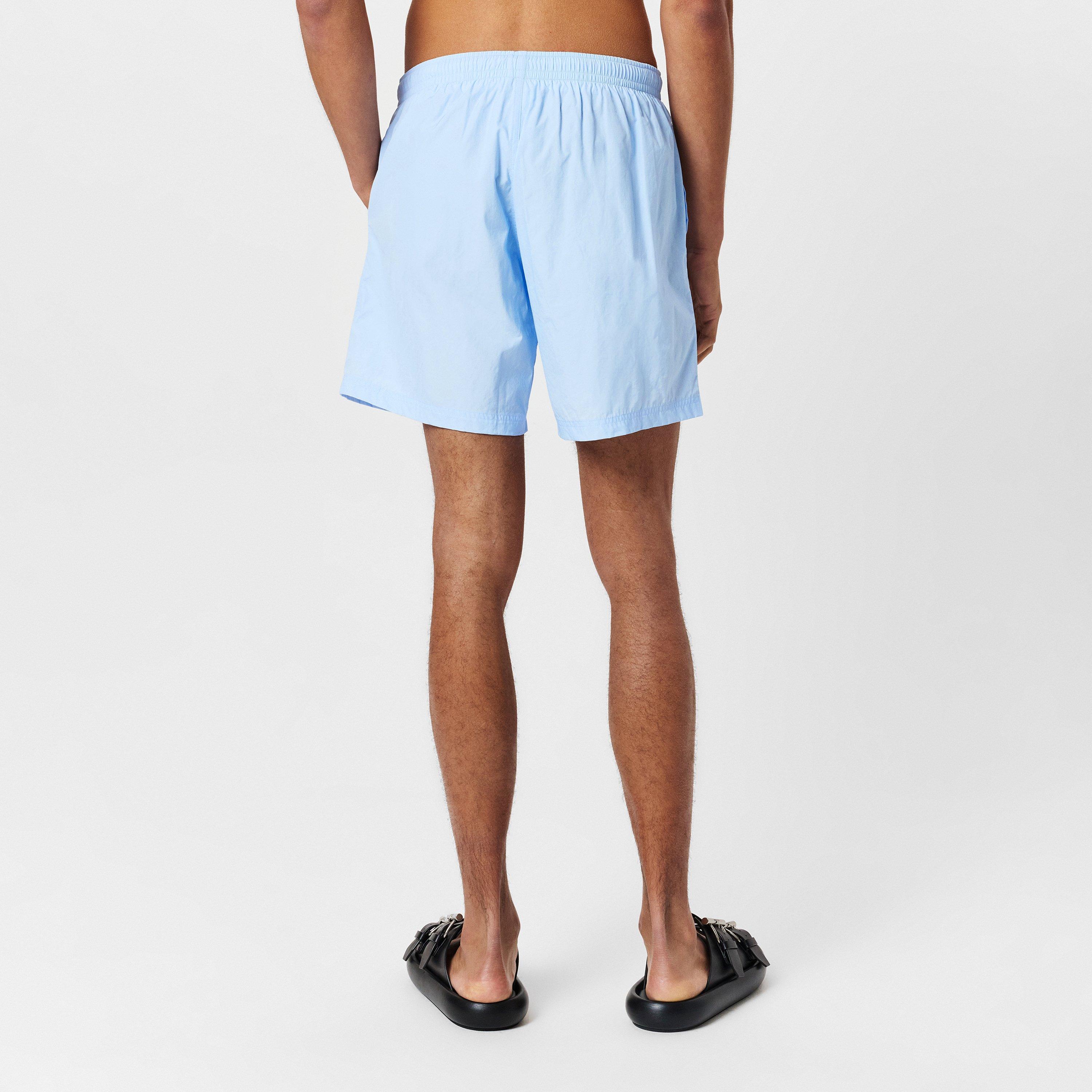 Pale Blue - Alexander McQueen - Men's Alex Logo Swim Shorts - 4