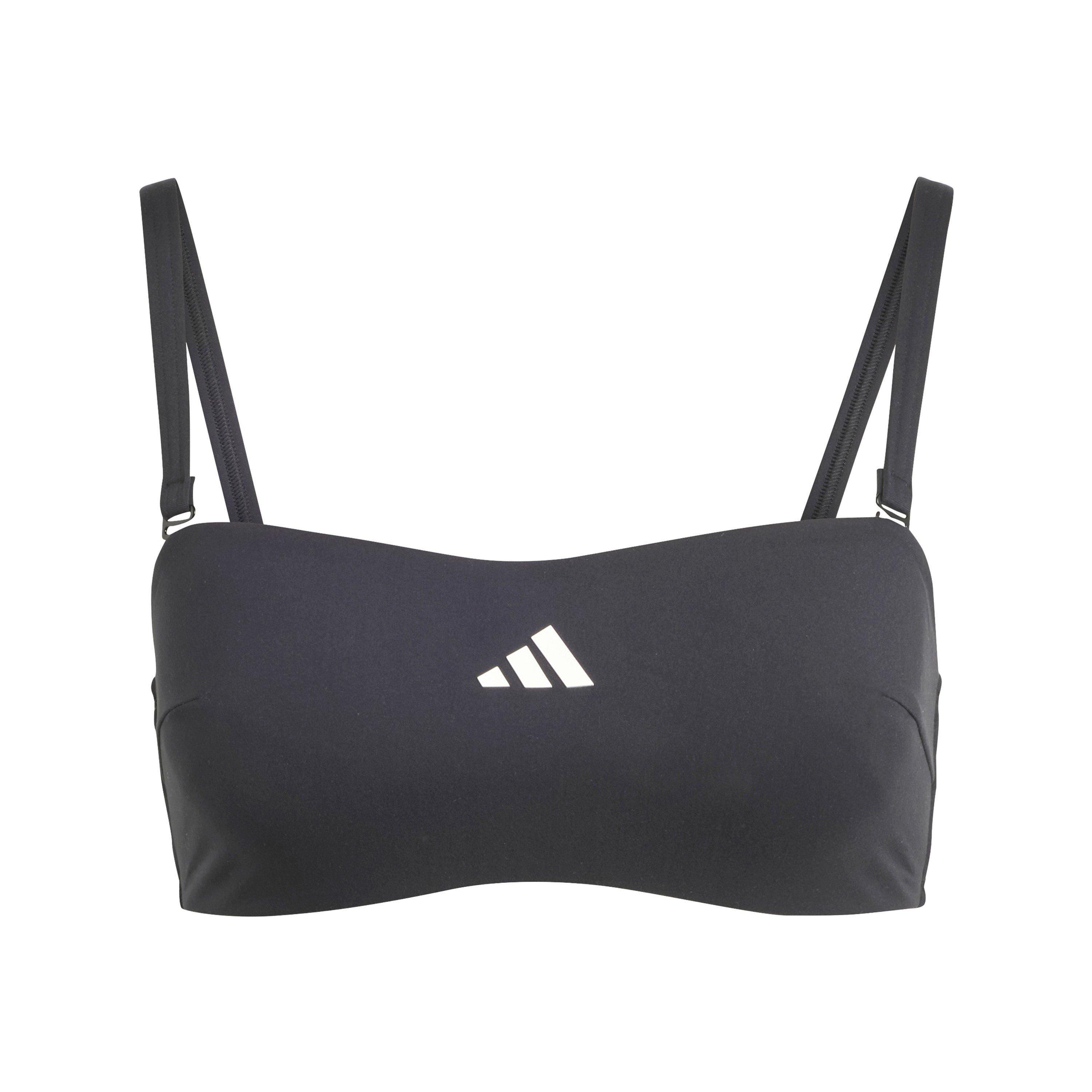 Black - adidas - Iconisea Bandea Bikini Top Womens - 1