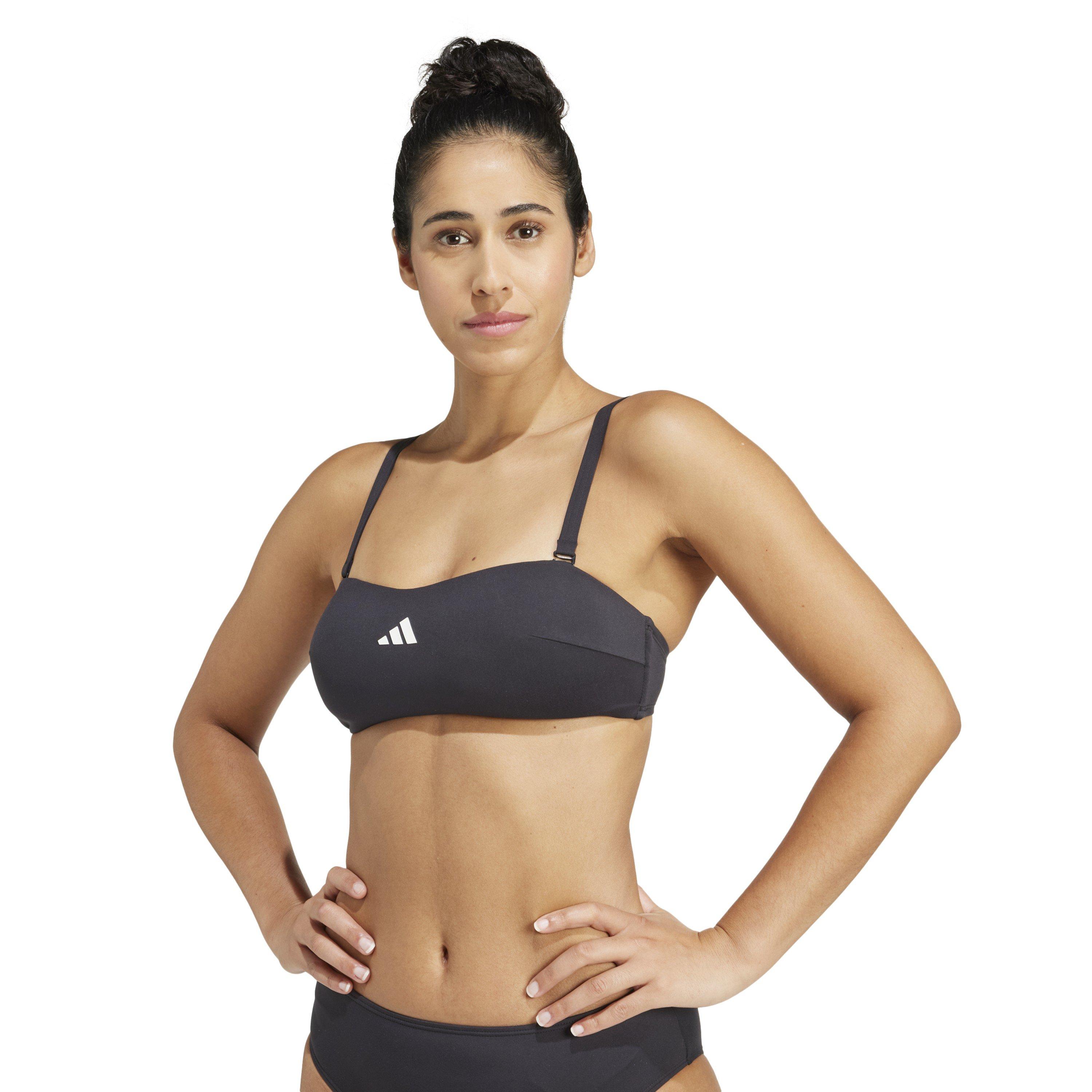 Black - adidas - Iconisea Bandea Bikini Top Womens - 4