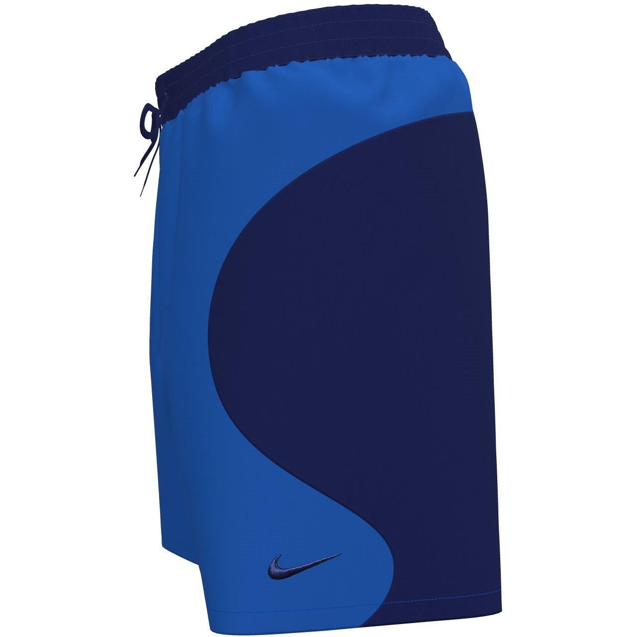 Blue Crystal - Nike - Swim Zip Color Block Nike Swim Mens 7 Fully Lined Volley Short - 4