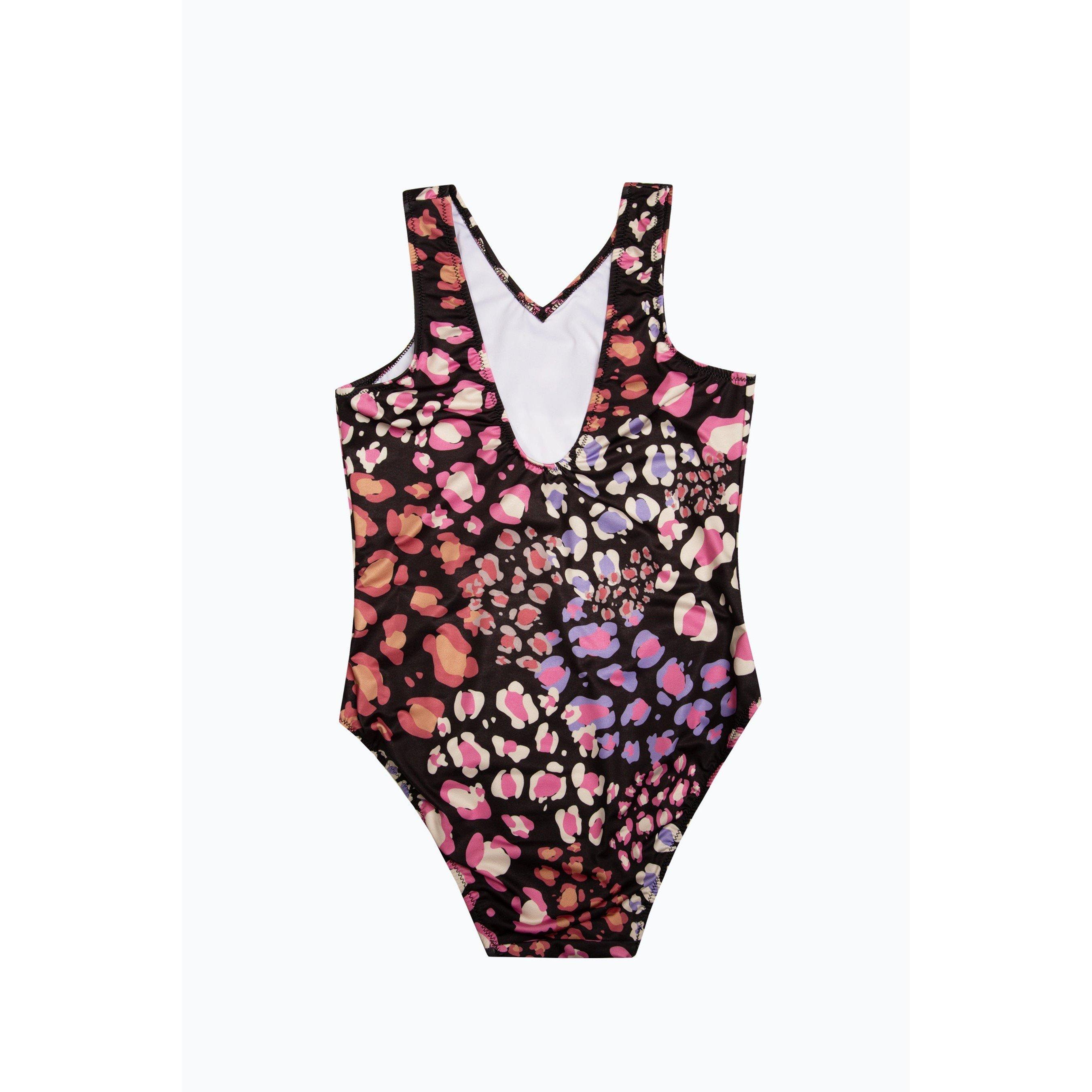 Purple - Hype - Leopard One-Piece Swimsuit - 2