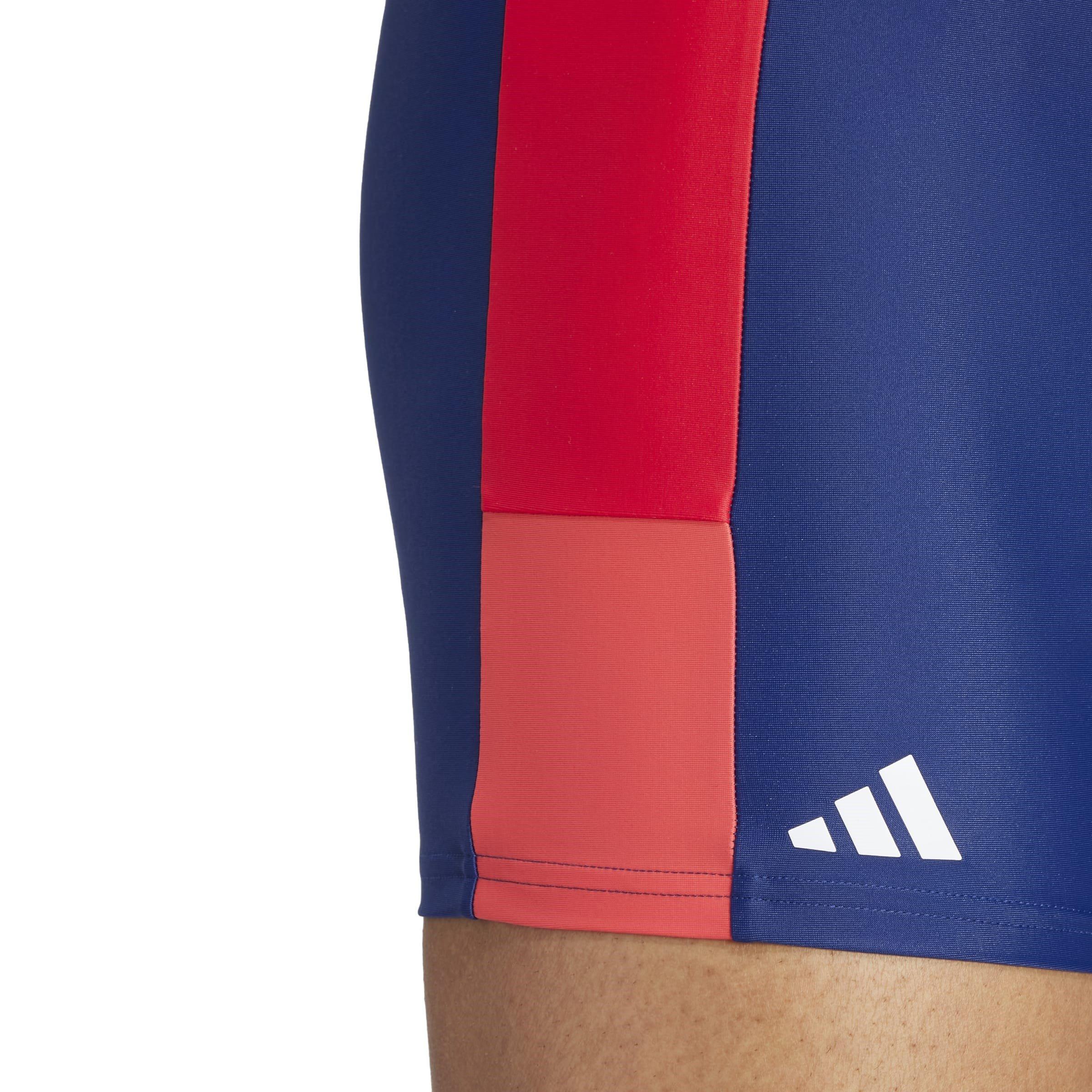 Blau/Rot - adidas - Colourblock Swimming Boxers Mens - 5