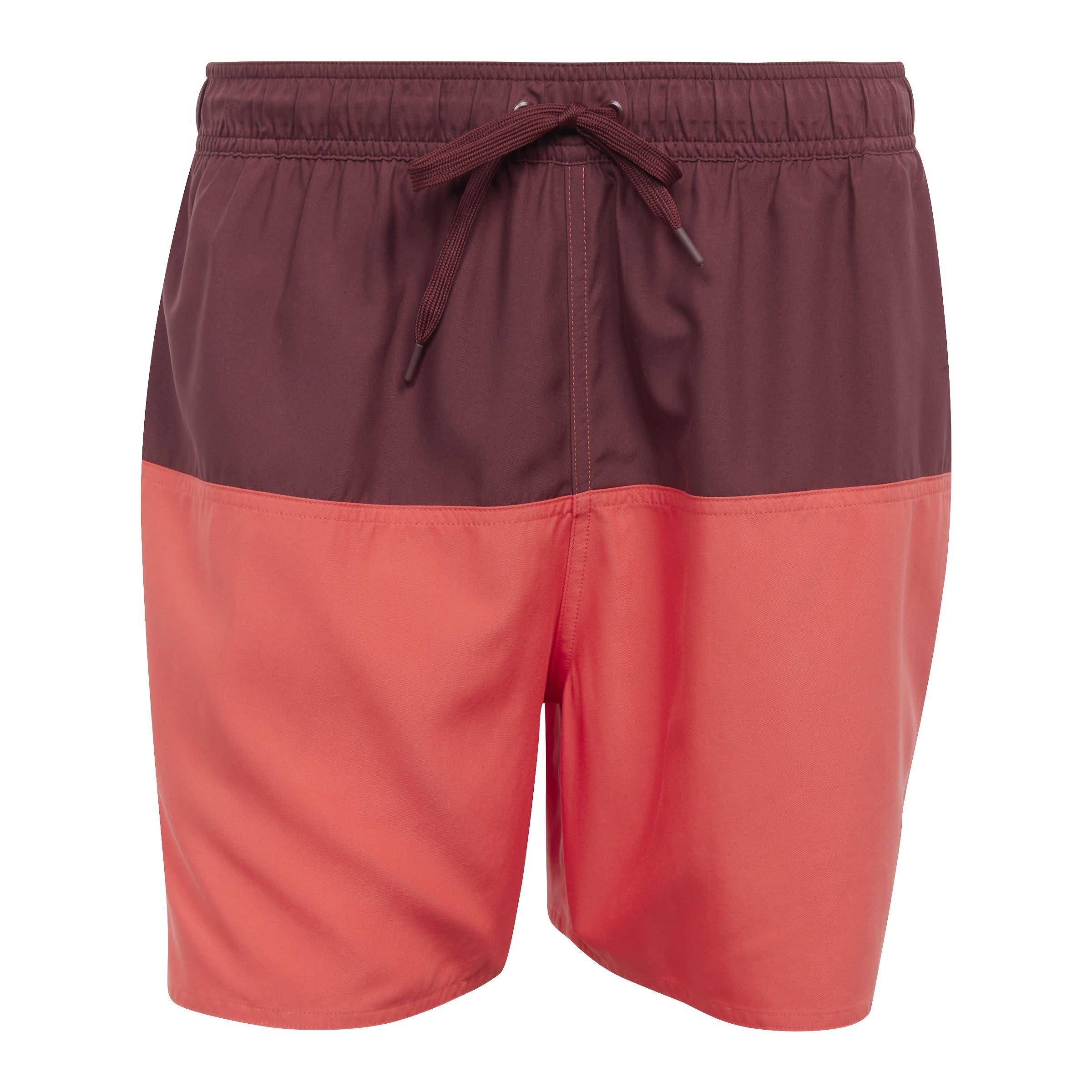 Adidas Men's Colorblock Clx Swim Shorts Short Length - Shadow/Red - S