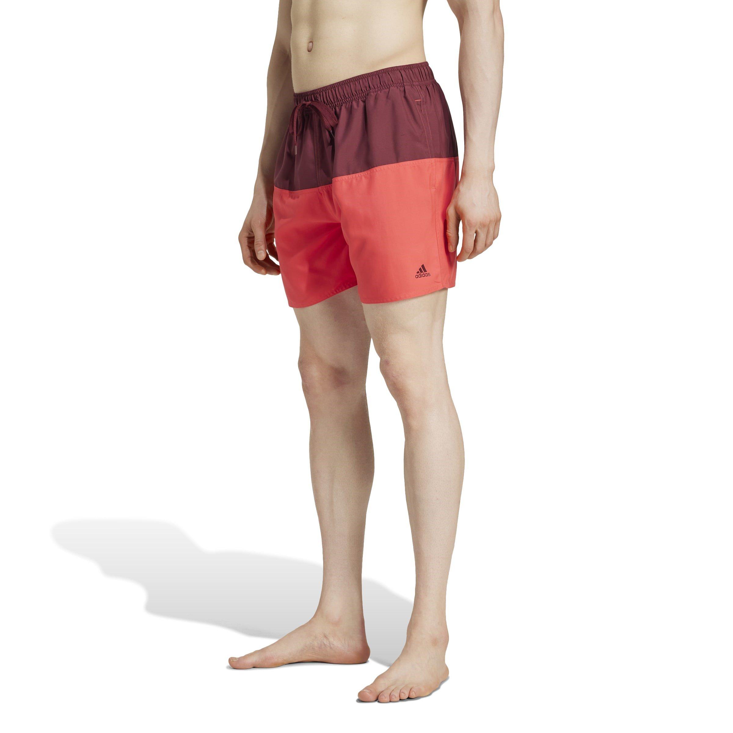 Sombra/Vermelho - adidas - Colorblock CLX Swim Shorts Short Length - 2