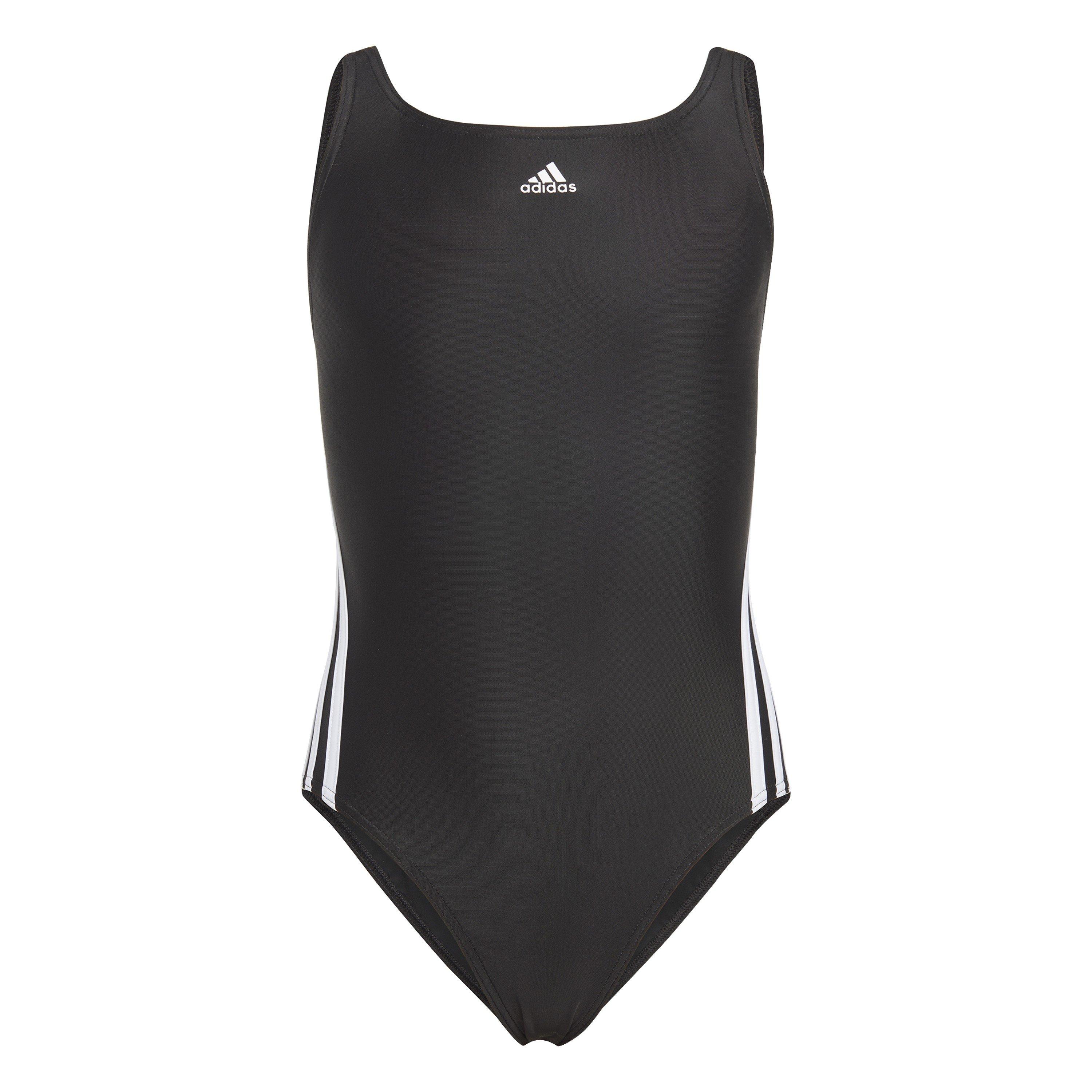 Zwart - adidas - 3s Swimsuit One Piece Girls - 1