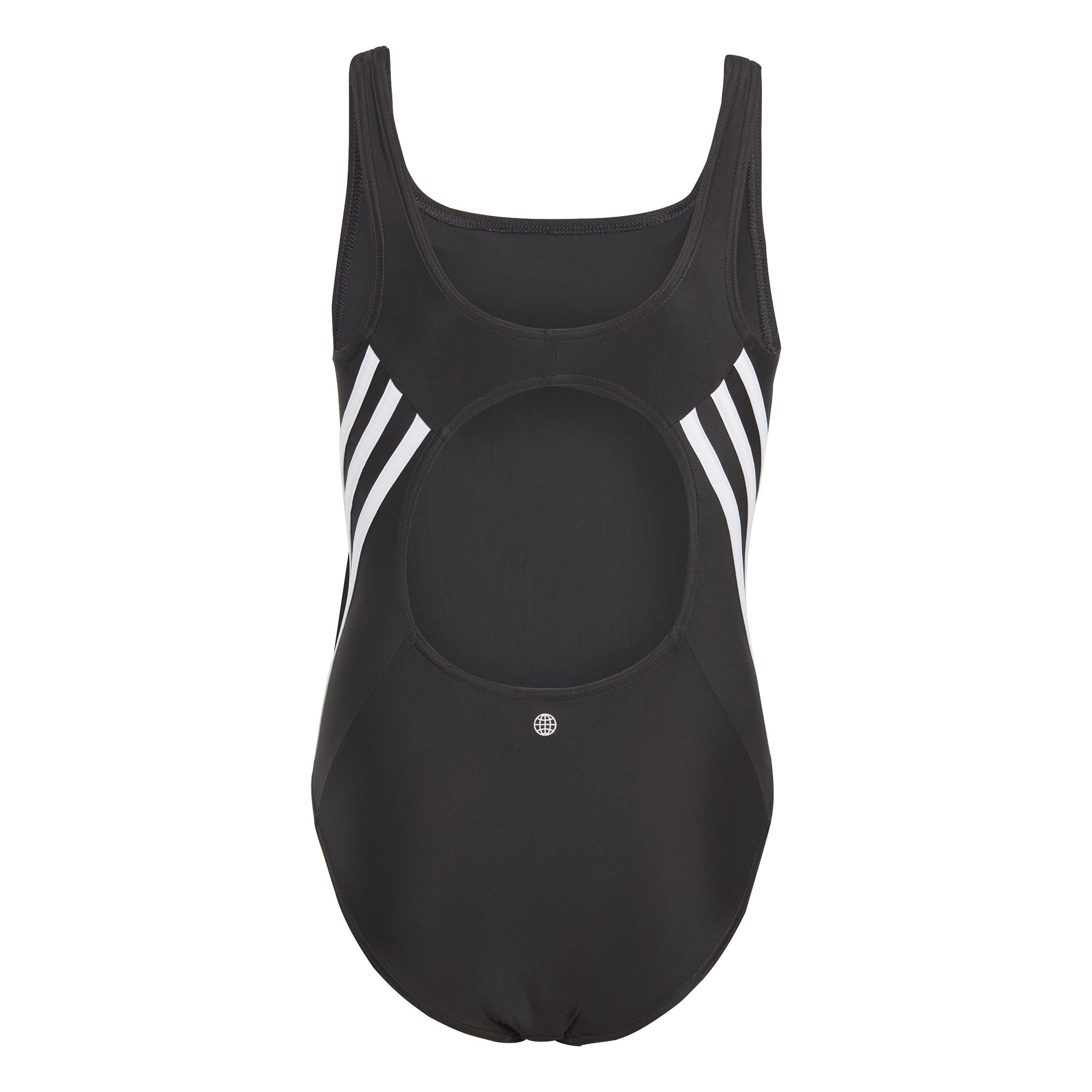 Zwart - adidas - 3s Swimsuit One Piece Girls - 2