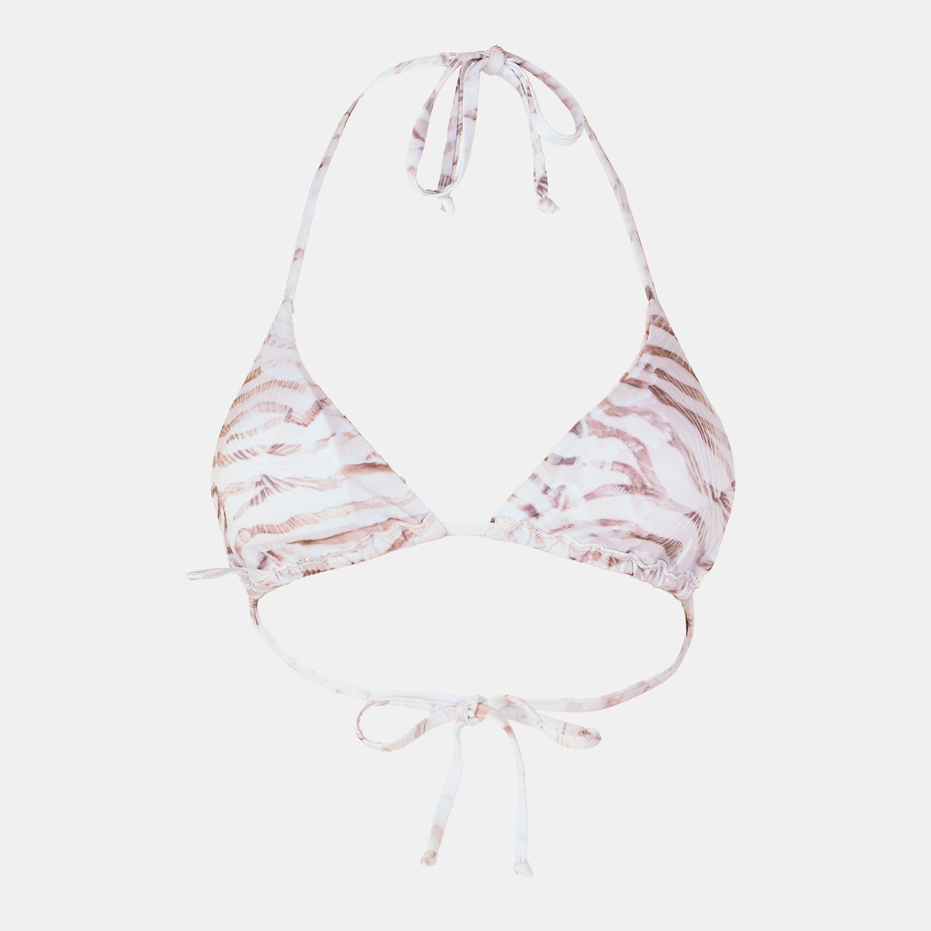 Beige - Grace Jacob - Women's Triangle Bikinis - 2