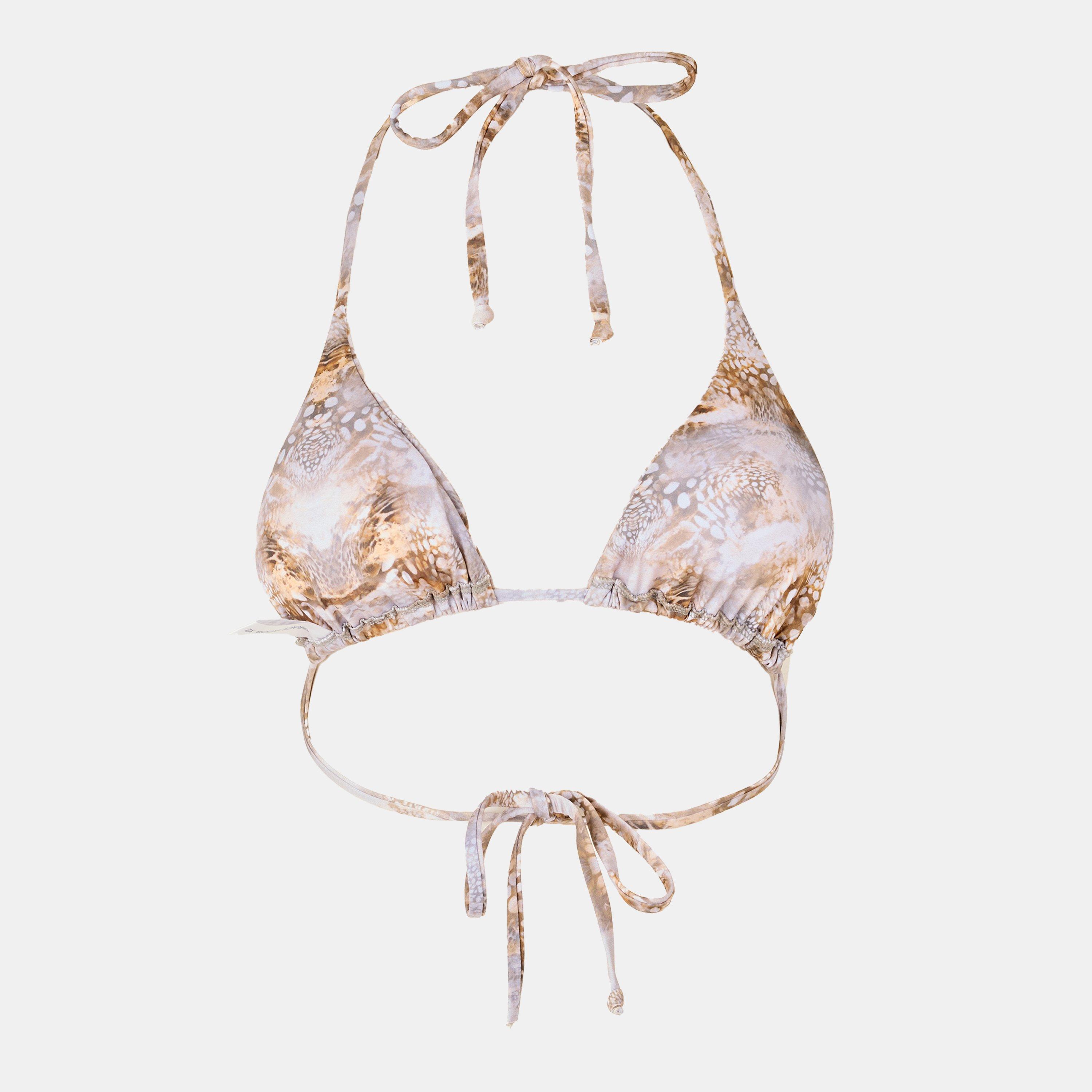 Beige - Grace Jacob - Women's Triangle Bikinis - 2