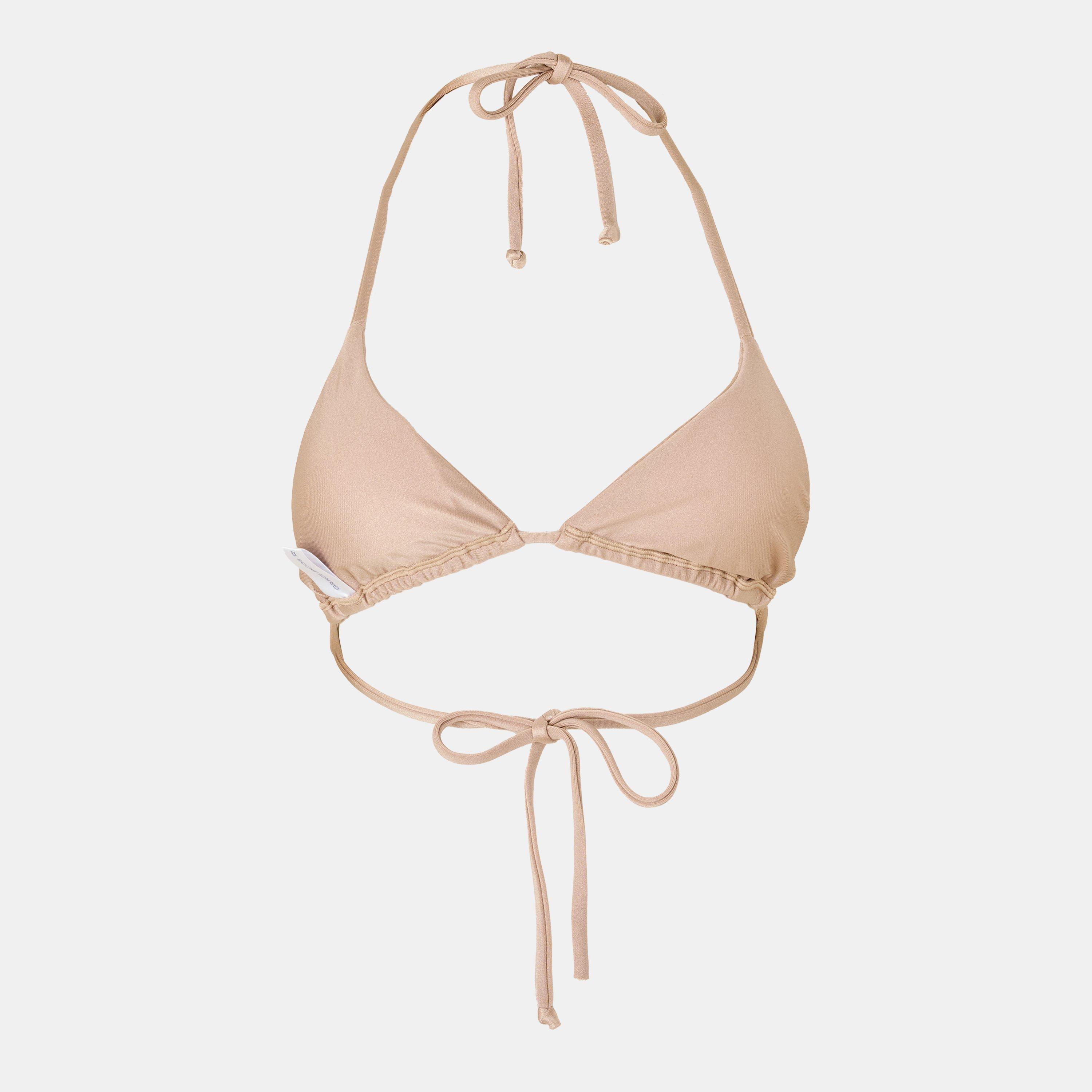 Beige - Grace Jacob - Women's Triangle Bikinis - 2
