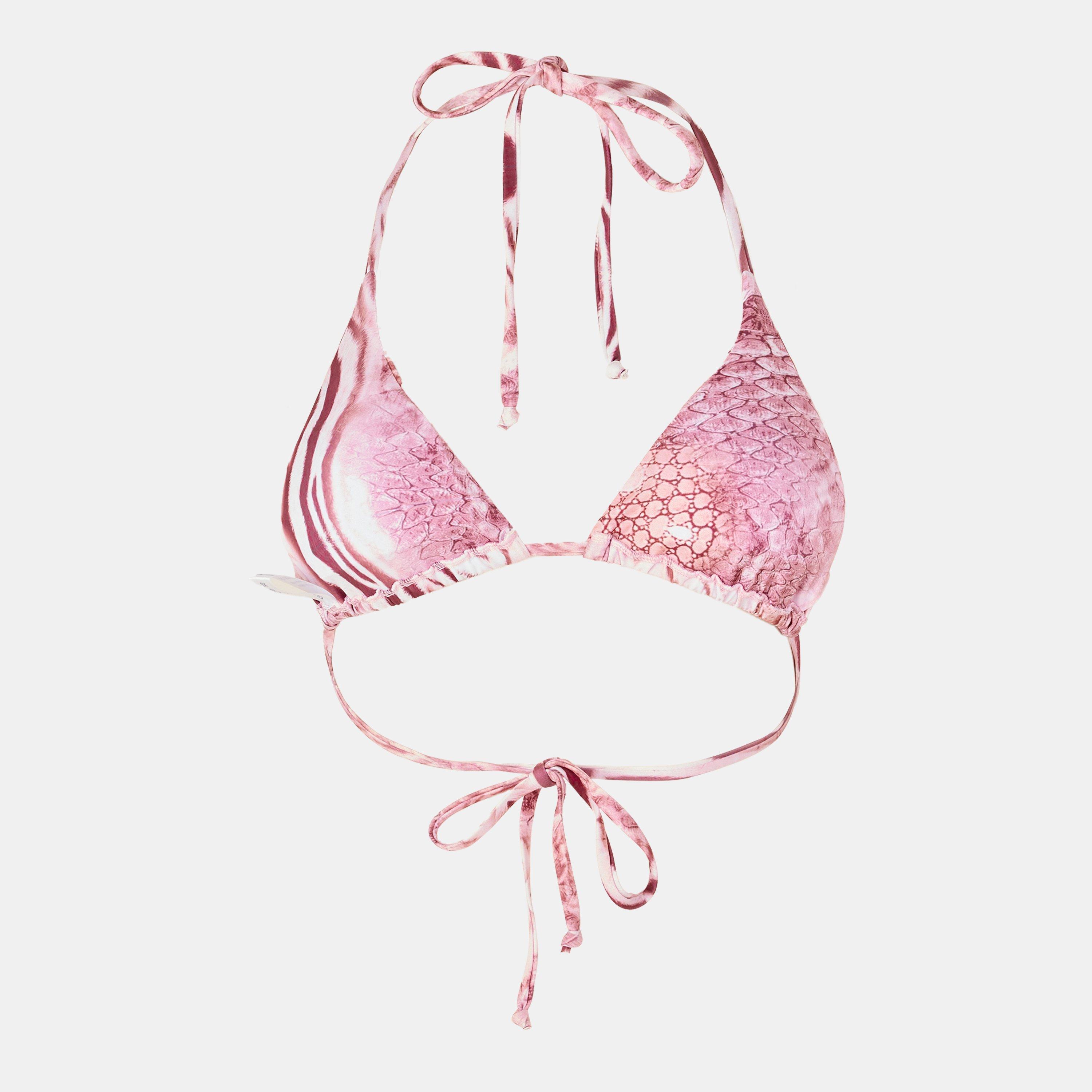 Pink - Grace Jacob - Women's Triangle Bikinis - 2