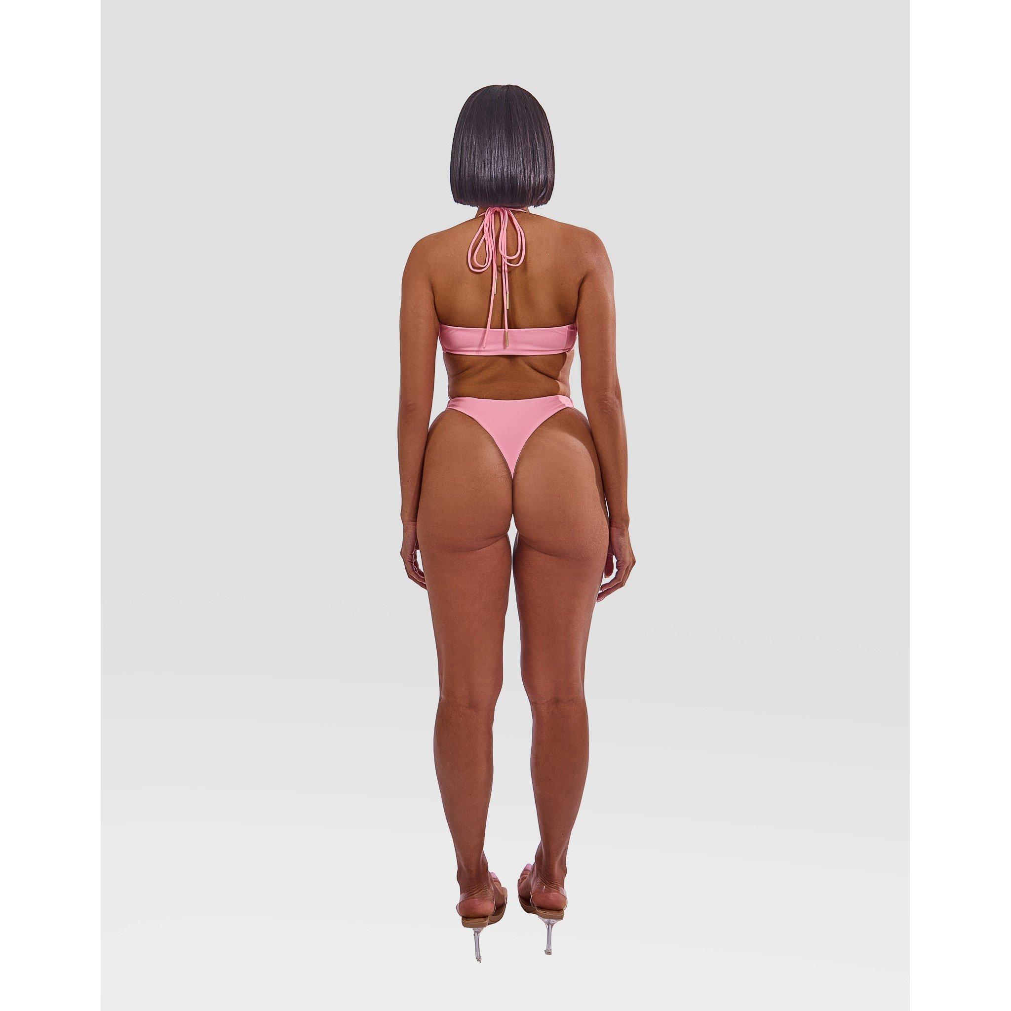 Pink - Mars The Label - Women's Soren Plunge Swimsuit - 3