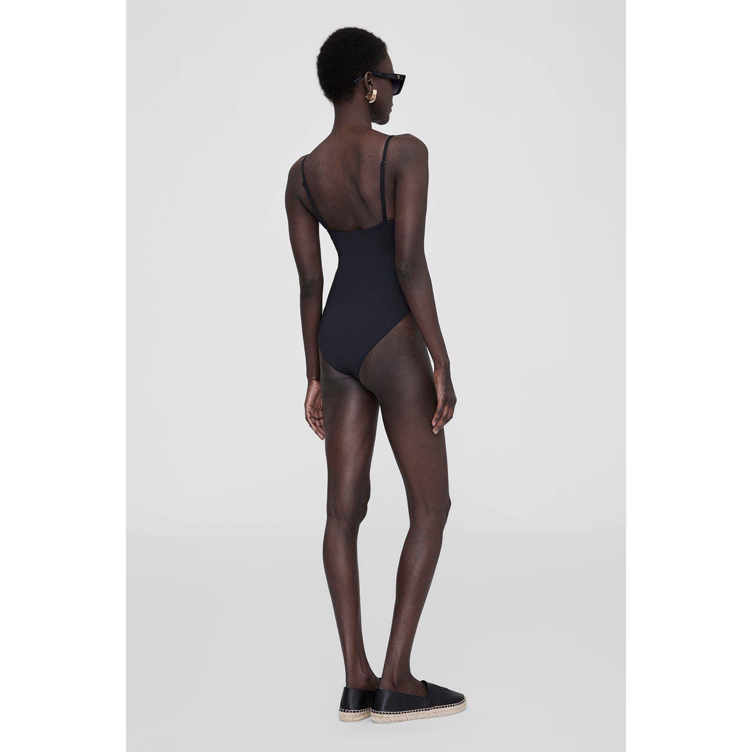 BLACK - Anine Bing - Women's Vesta Scoop Neck Swimsuit - 3