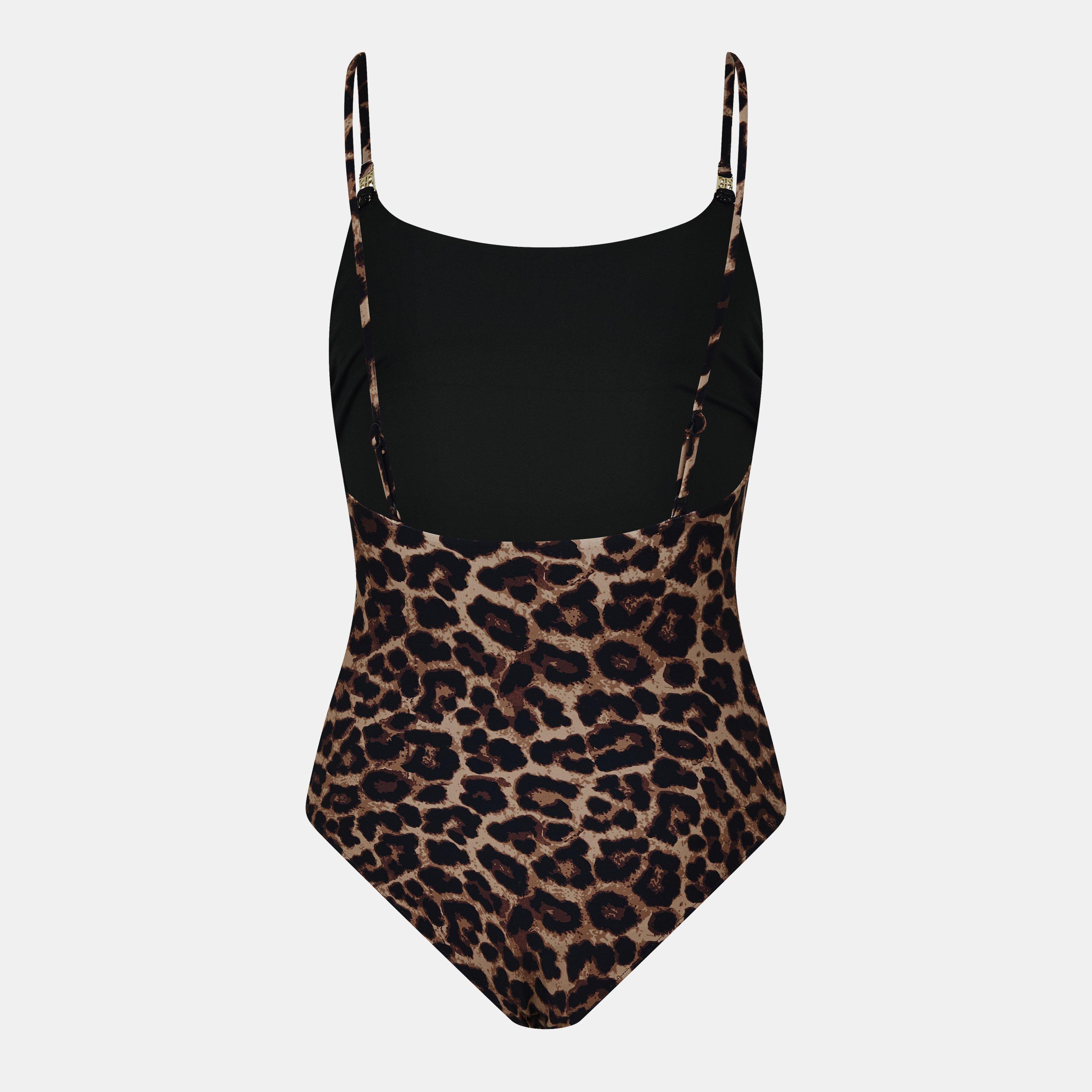 LEOPARD - Anine Bing - Women's Vesta Scoop Neck Swimsuit - 2