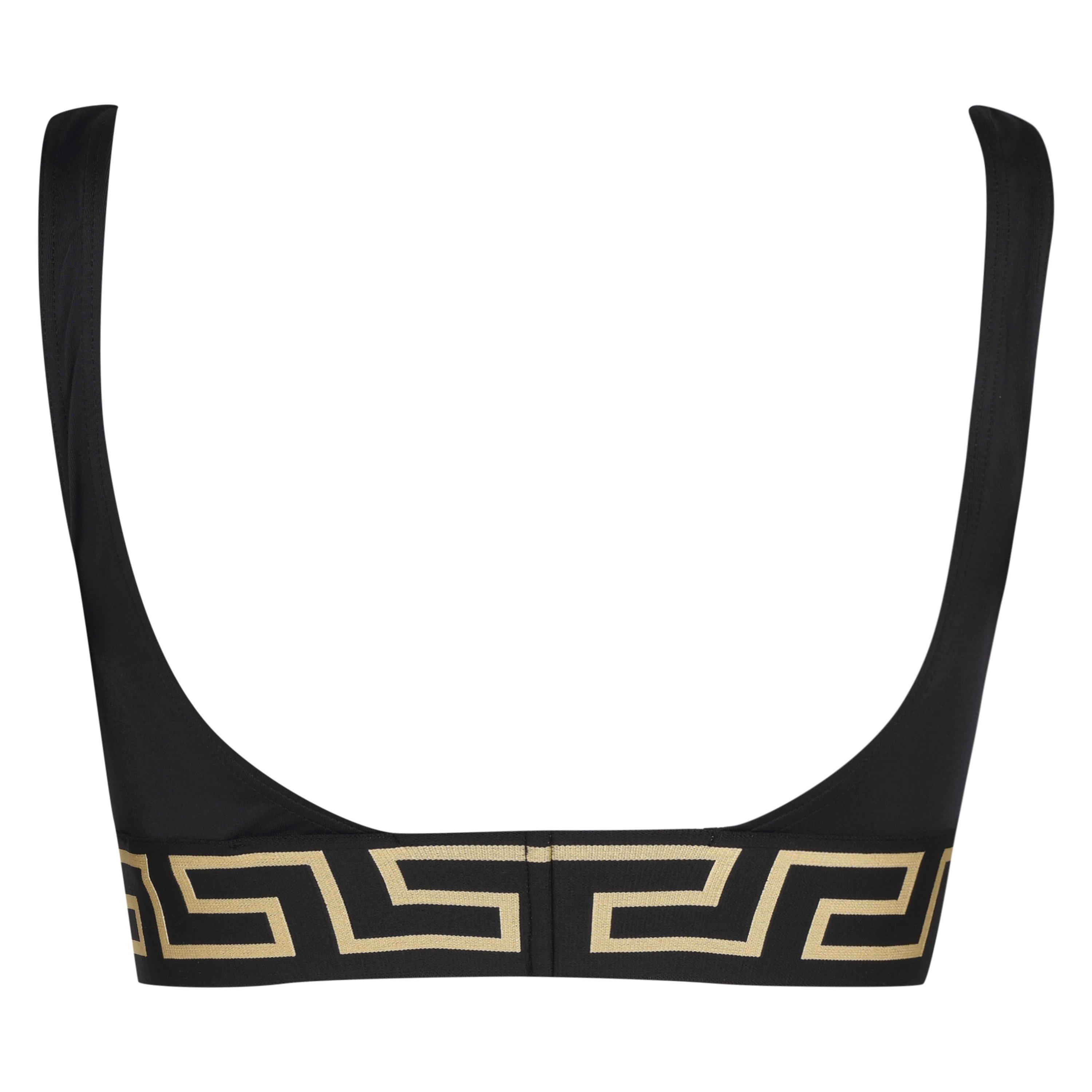 Black A1008 - Versace Icon - Triangle Bikini Top - 6