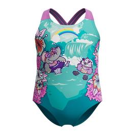 Speedo Girls Learn to Swim Printed Crossback