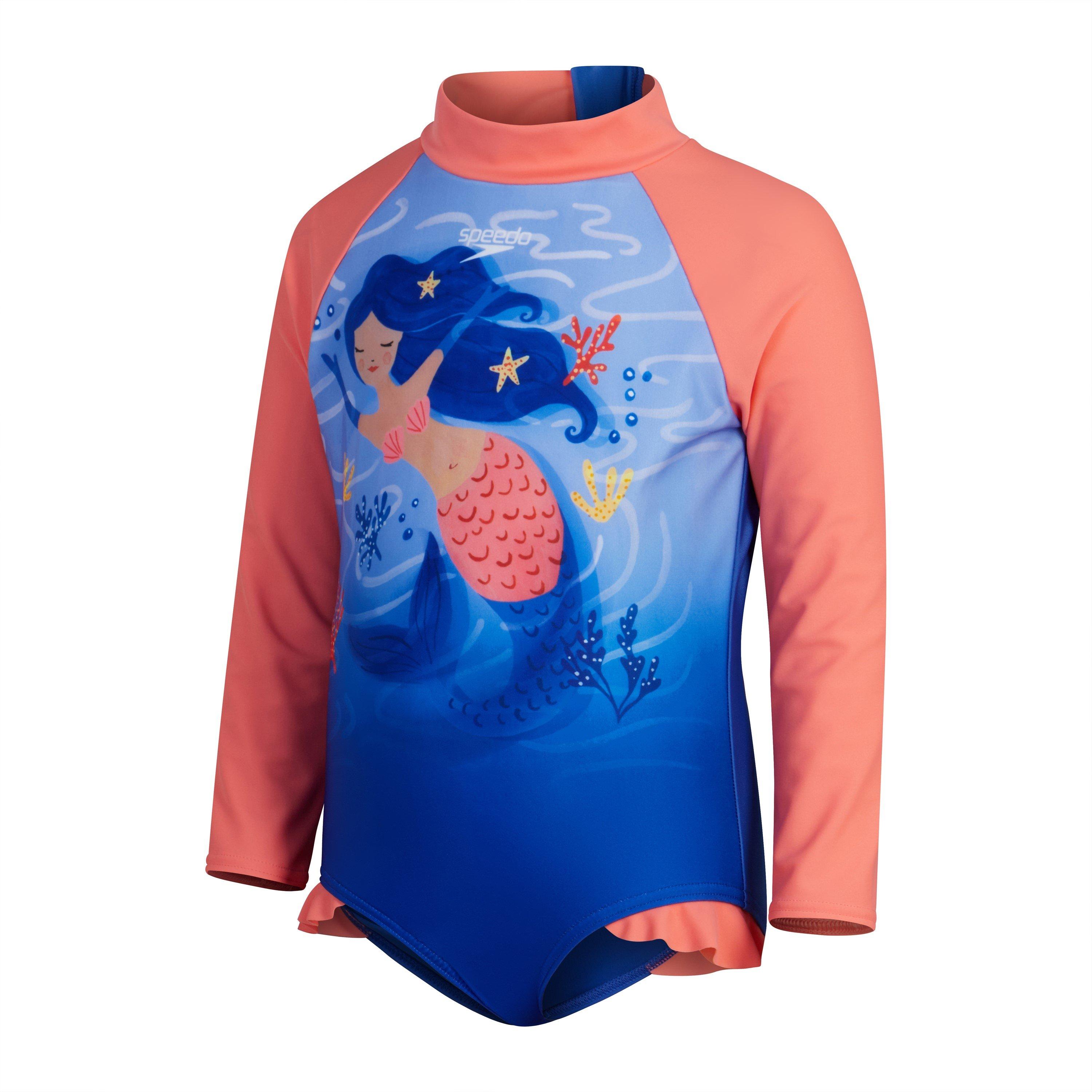 Blue/Pink - Speedo - Kids' One Piece Swimsuits - 1