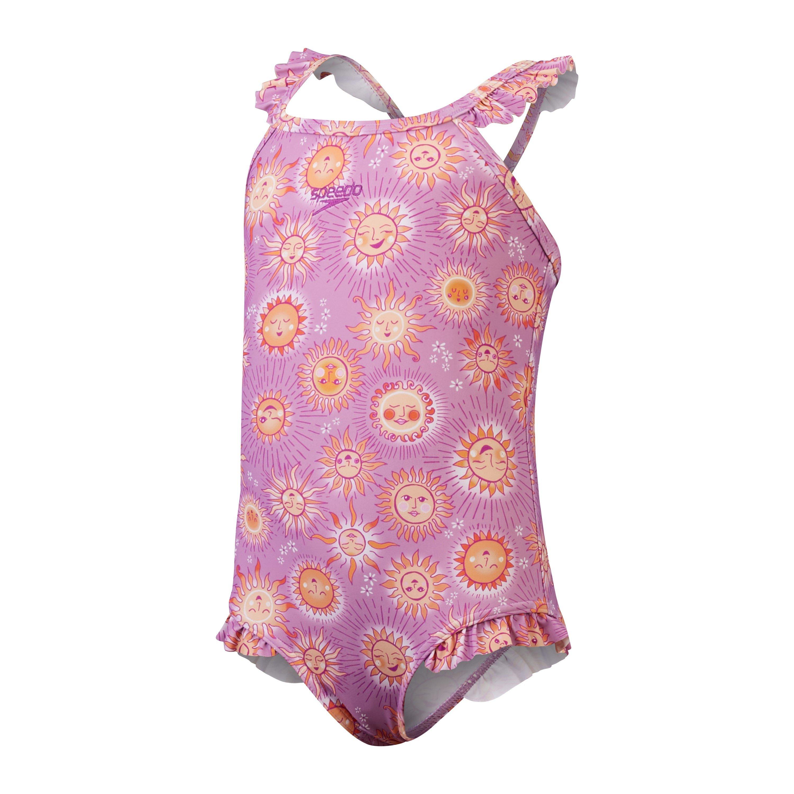 Purple/Ora - Speedo - Kids' One Piece Swimsuit