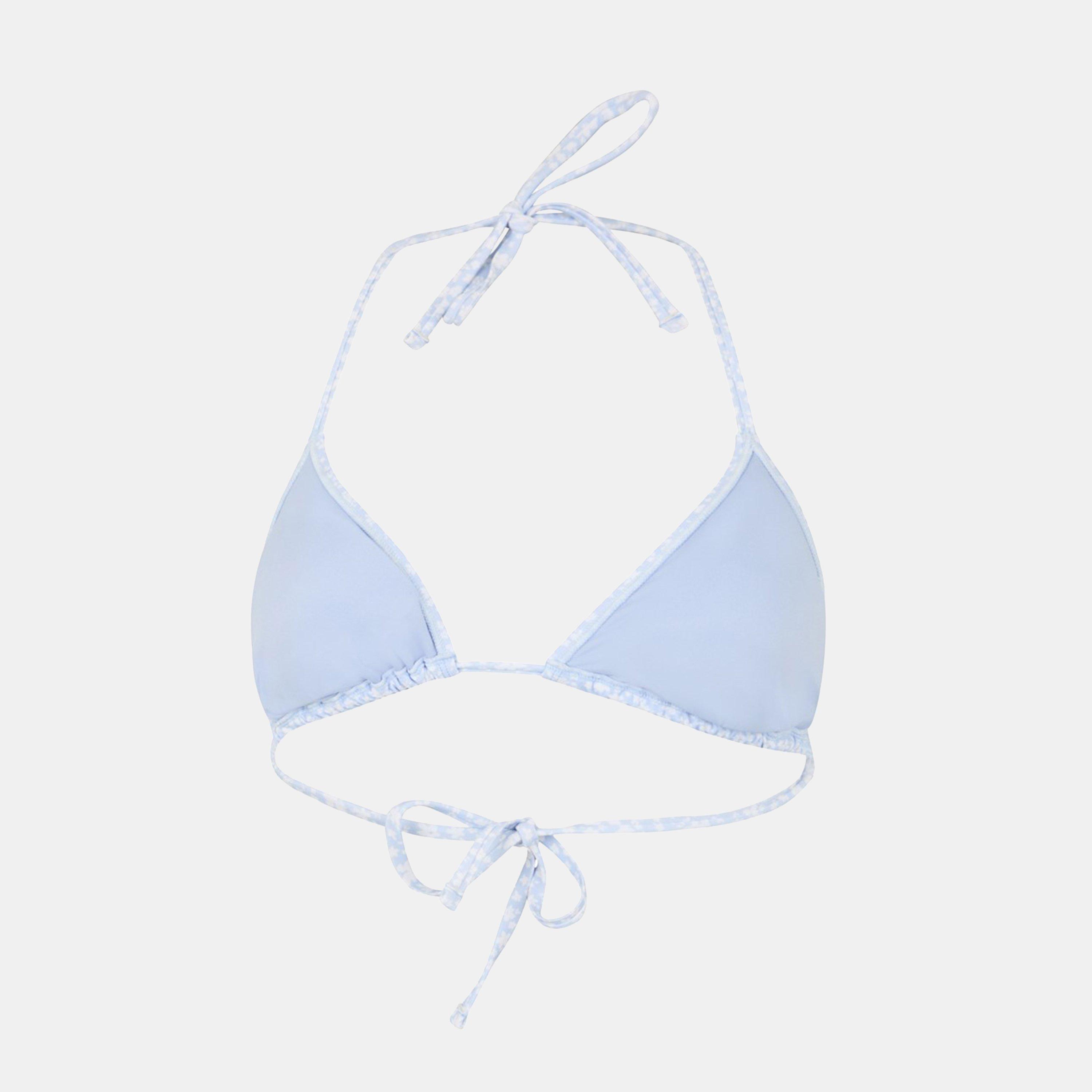 Blue Ditsy - Jack Wills - Triangle Bikini Top - 2